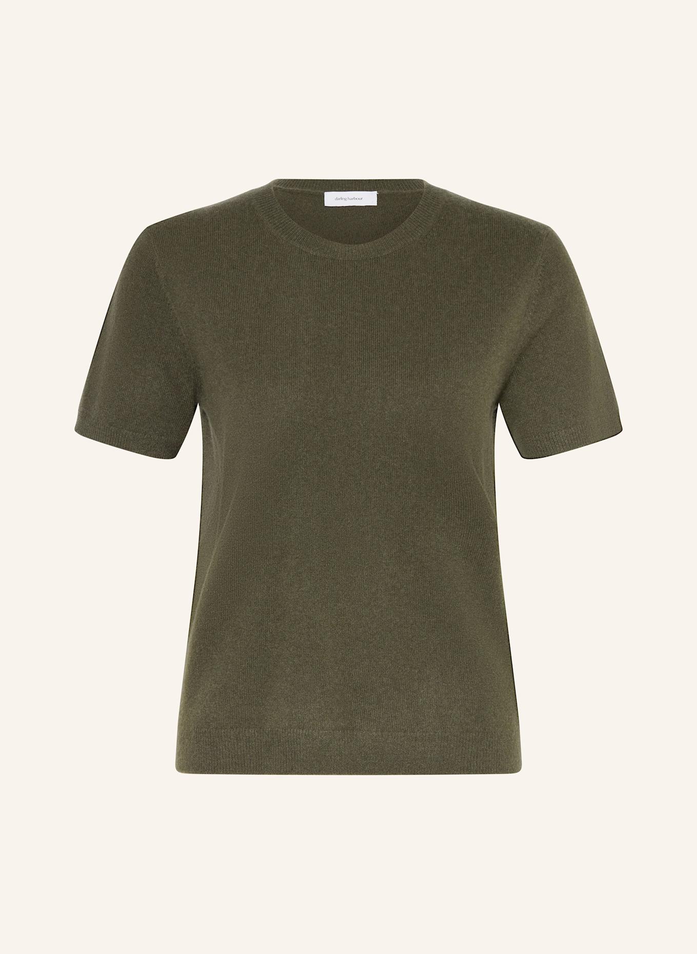 darling harbour Strickshirt aus Cashmere: dunkeloliv