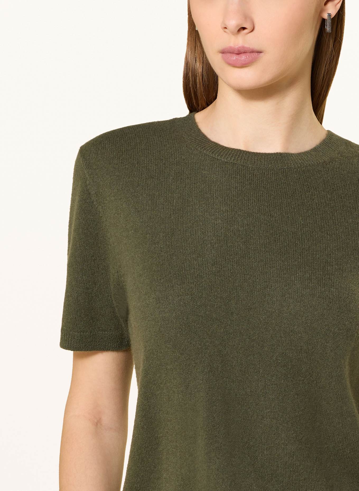 darling harbour Strickshirt aus Cashmere: dunkeloliv