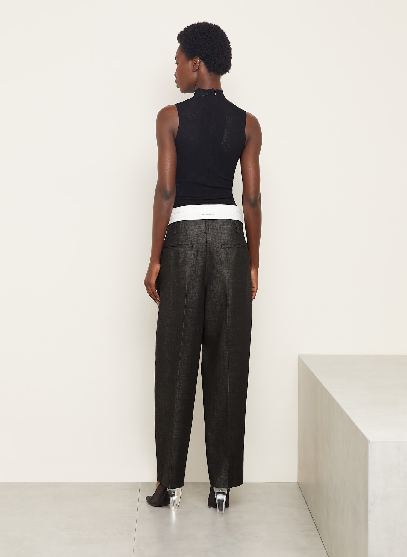 VICTORIA BECKHAM Marlenehose: SCHWARZ