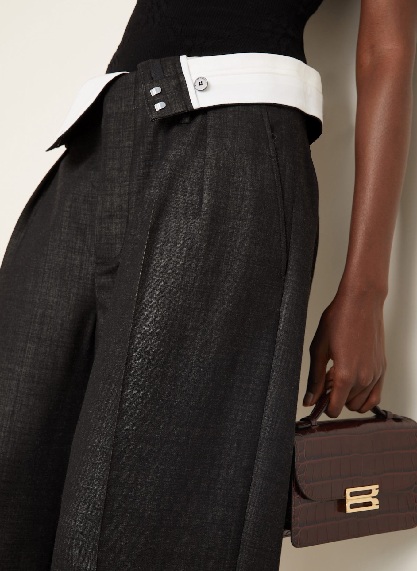 VICTORIA BECKHAM Marlenehose: SCHWARZ