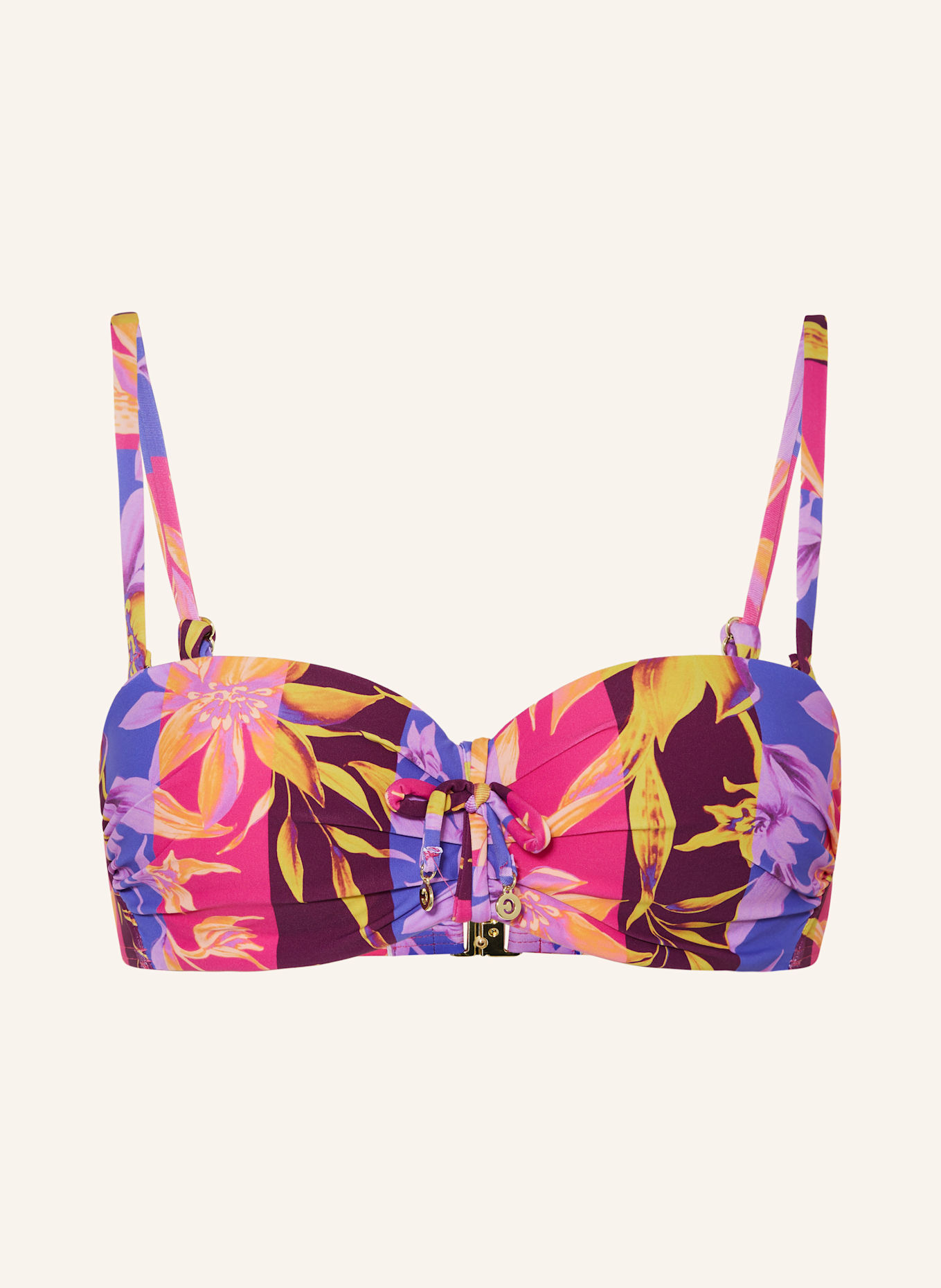 CYELL Bügel-Bikini-Top MALDANO: PINK/ BLAU/ GELB