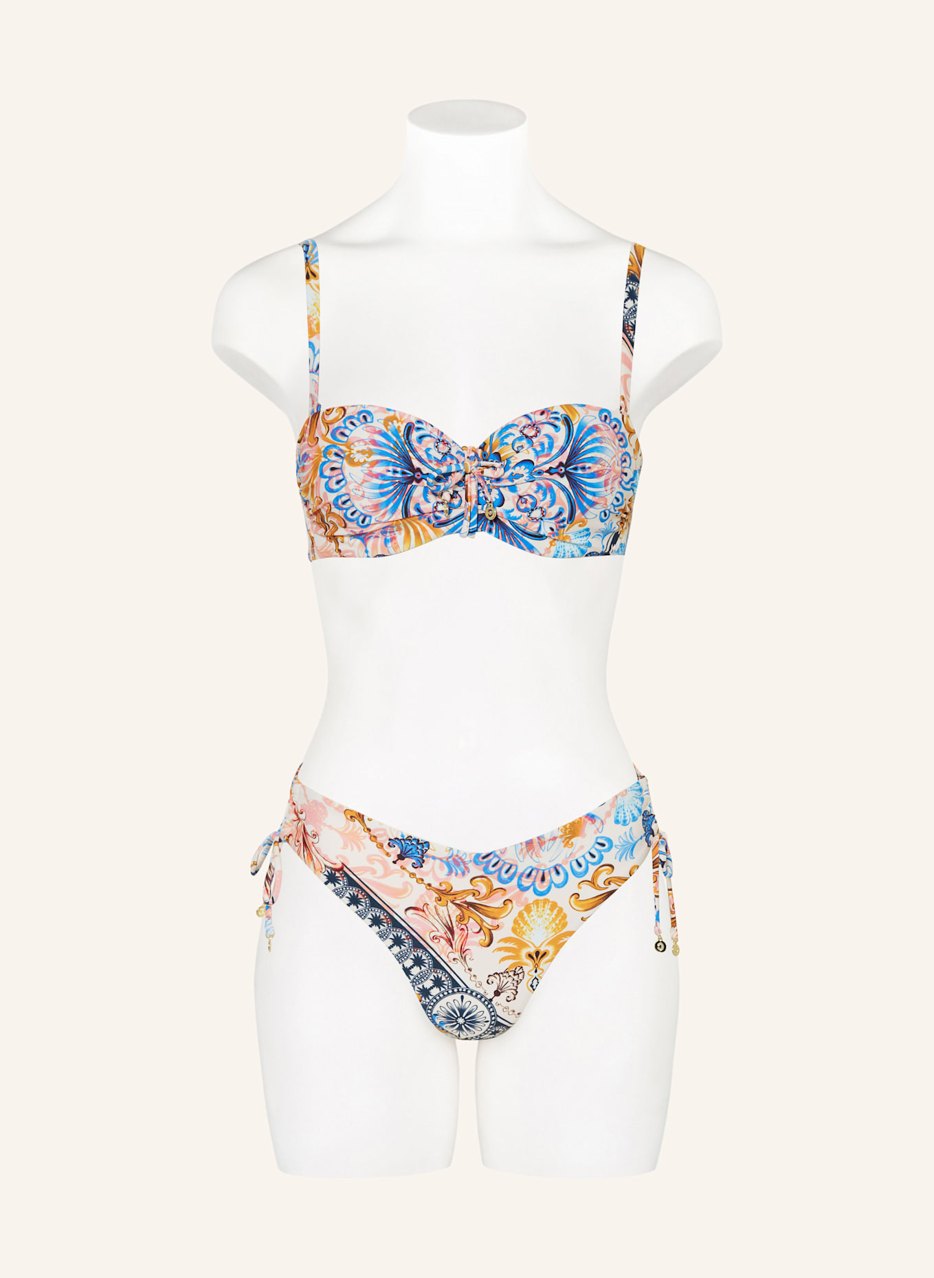 CYELL Bügel-Bikini-Top CLASSIC FUSION: WEISS/ BLAU/ GELB