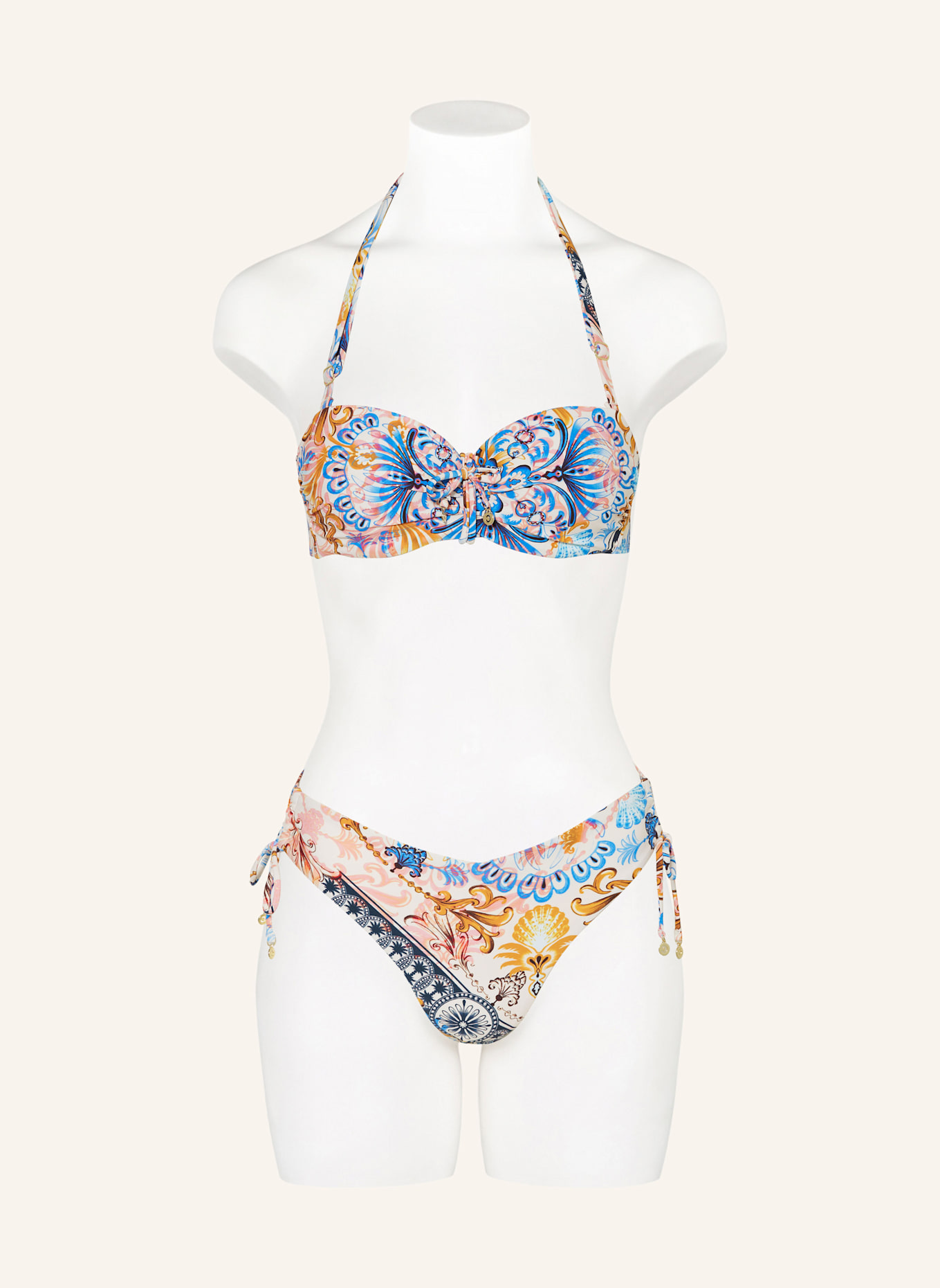CYELL Bügel-Bikini-Top CLASSIC FUSION: WEISS/ BLAU/ GELB