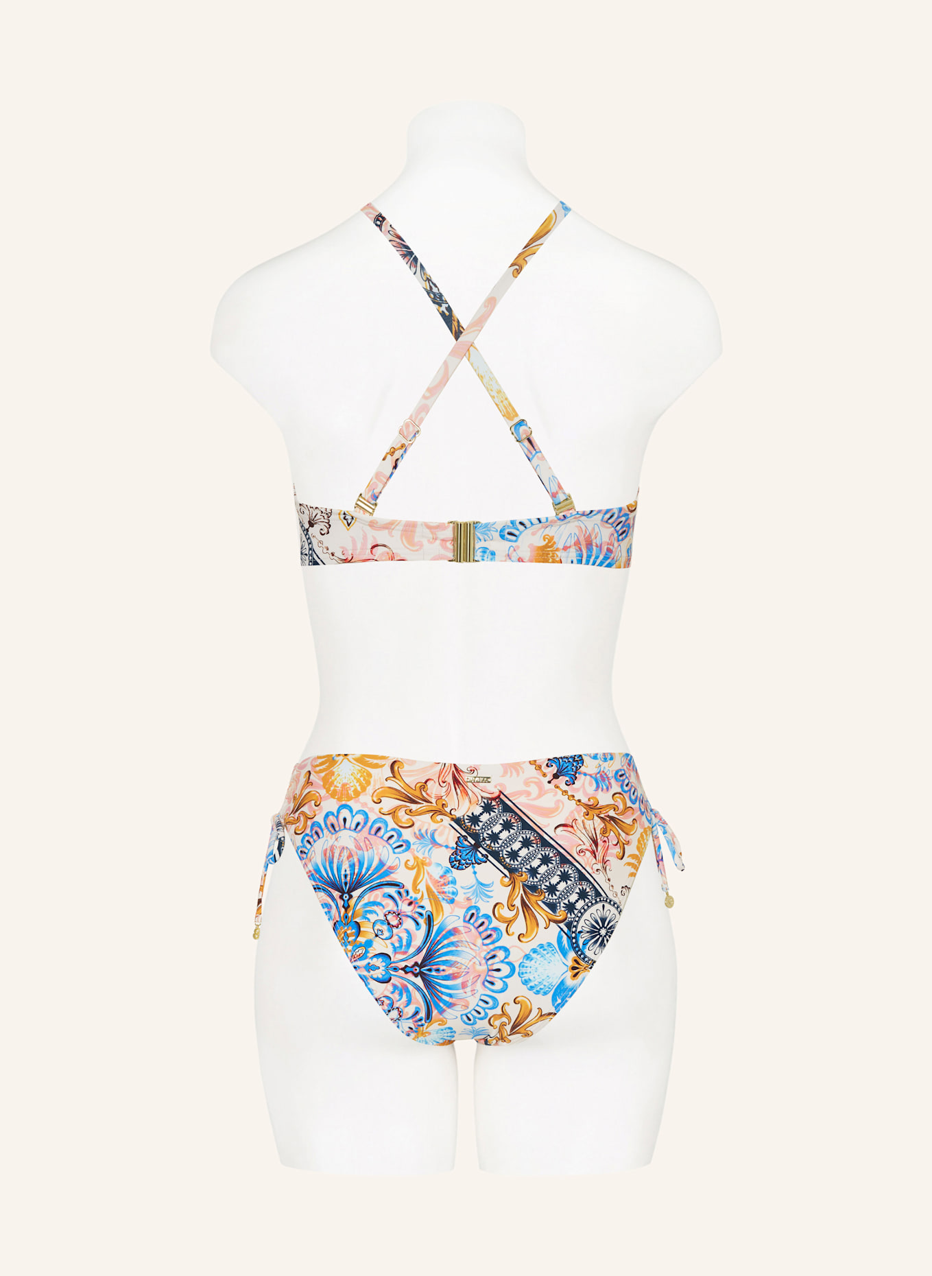 CYELL Bügel-Bikini-Top CLASSIC FUSION: WEISS/ BLAU/ GELB
