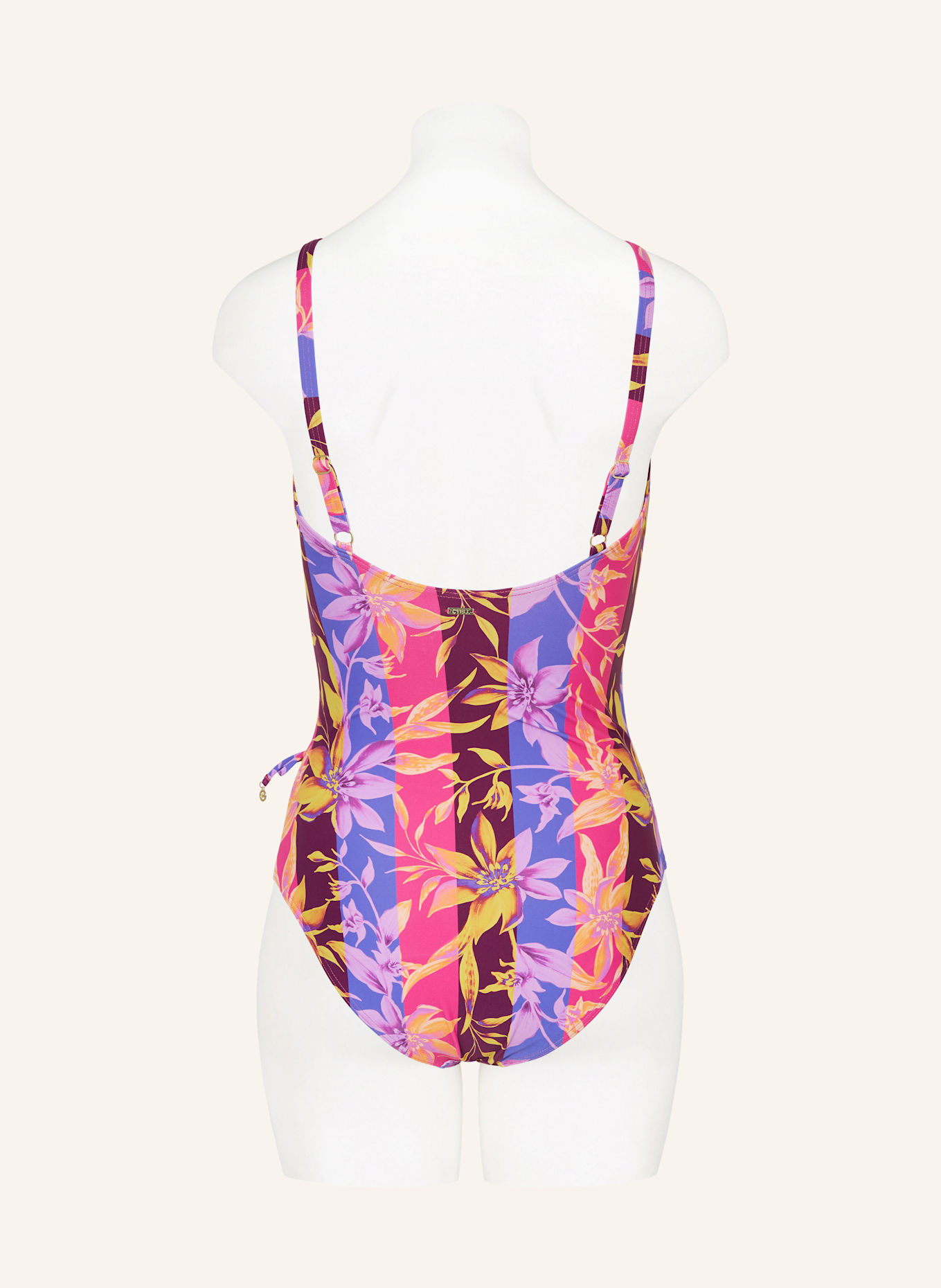 CYELL Badeanzug MALDANO in Wickeloptik: PINK / BLAU / GELB