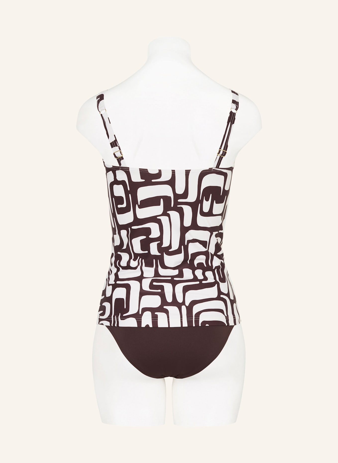 CYELL Tankini-Top ETERNAL: ECRU/ DUNKELROT