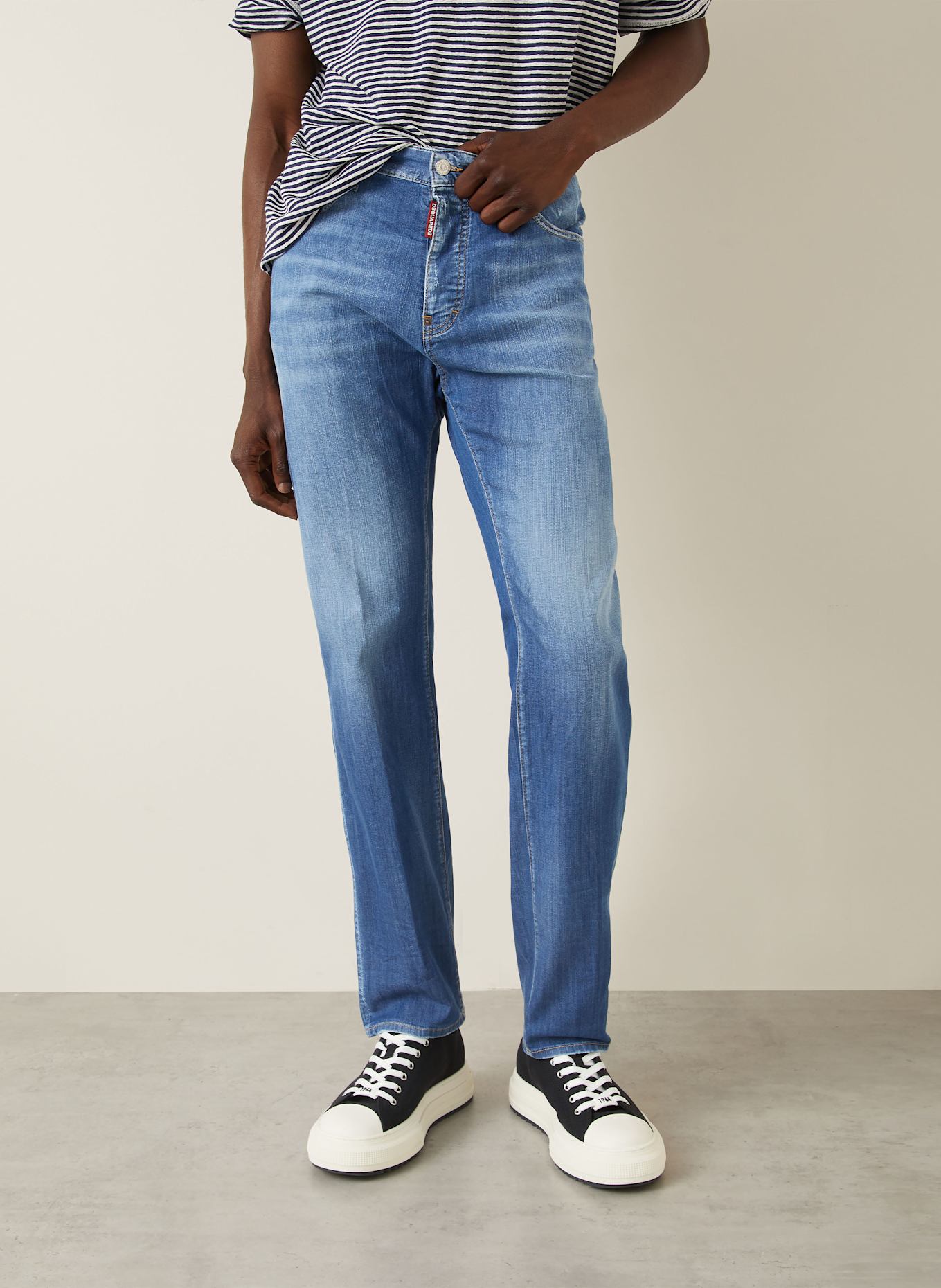 DSQUARED2 Jeans 642 Straight Fit: 470 NAVY BLUE