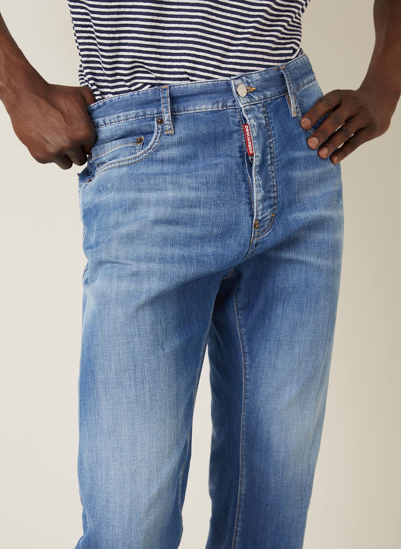 DSQUARED2 Jeans 642 Straight Fit: 470 NAVY BLUE