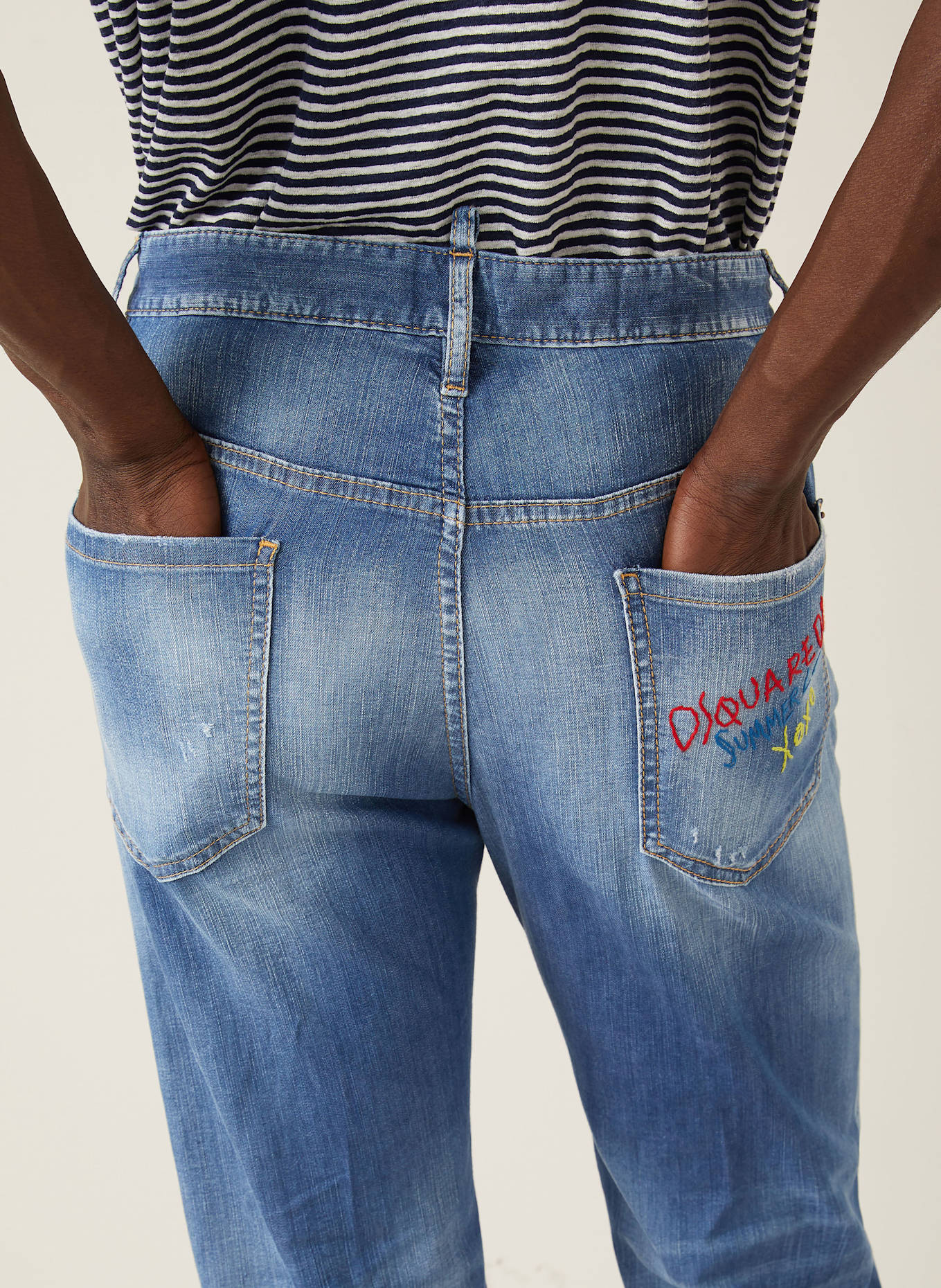 DSQUARED2 Jeans 642 Straight Fit: 470 NAVY BLUE