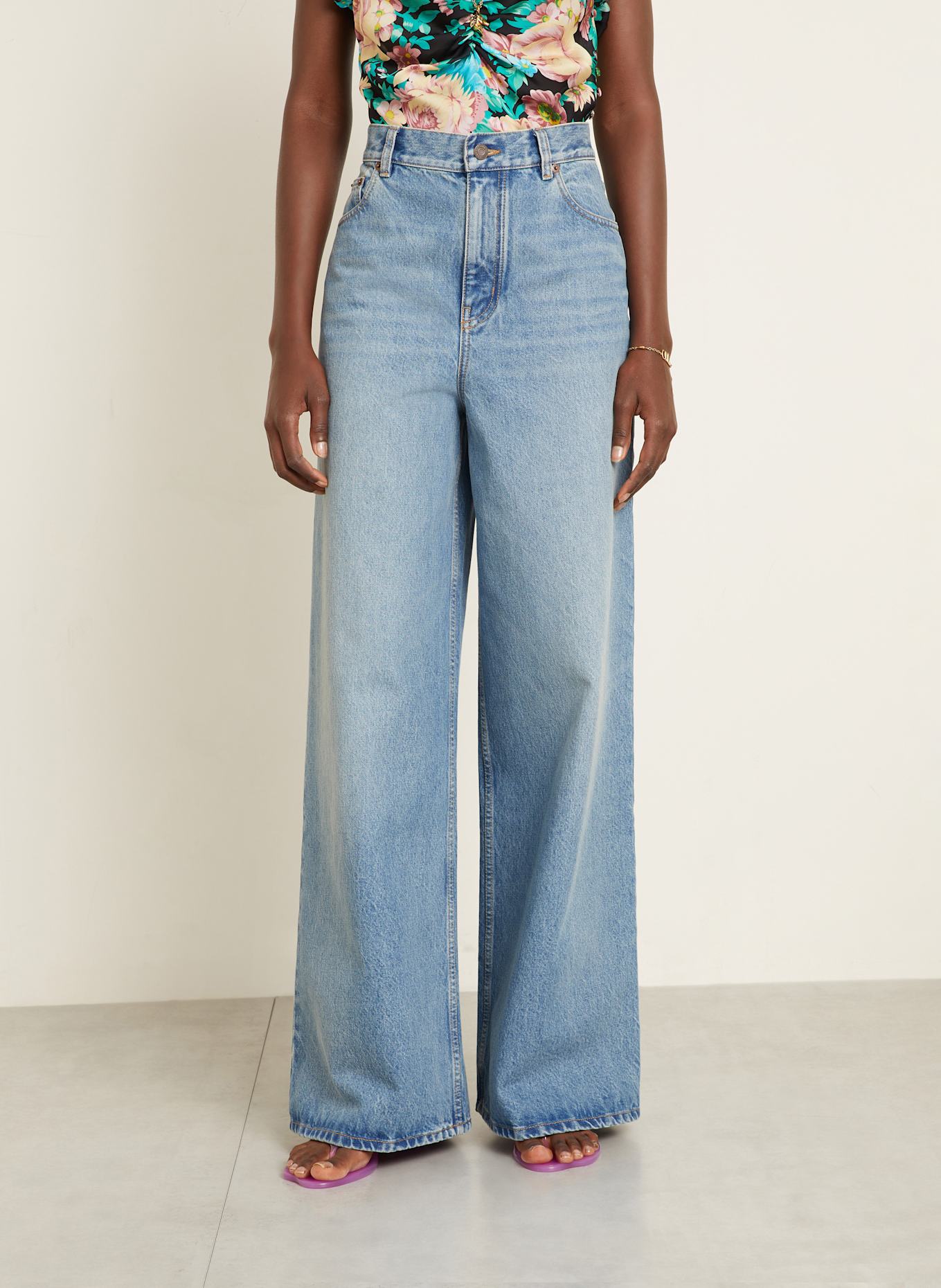 Chloé Flared Jeans: 44N ICED BLUE