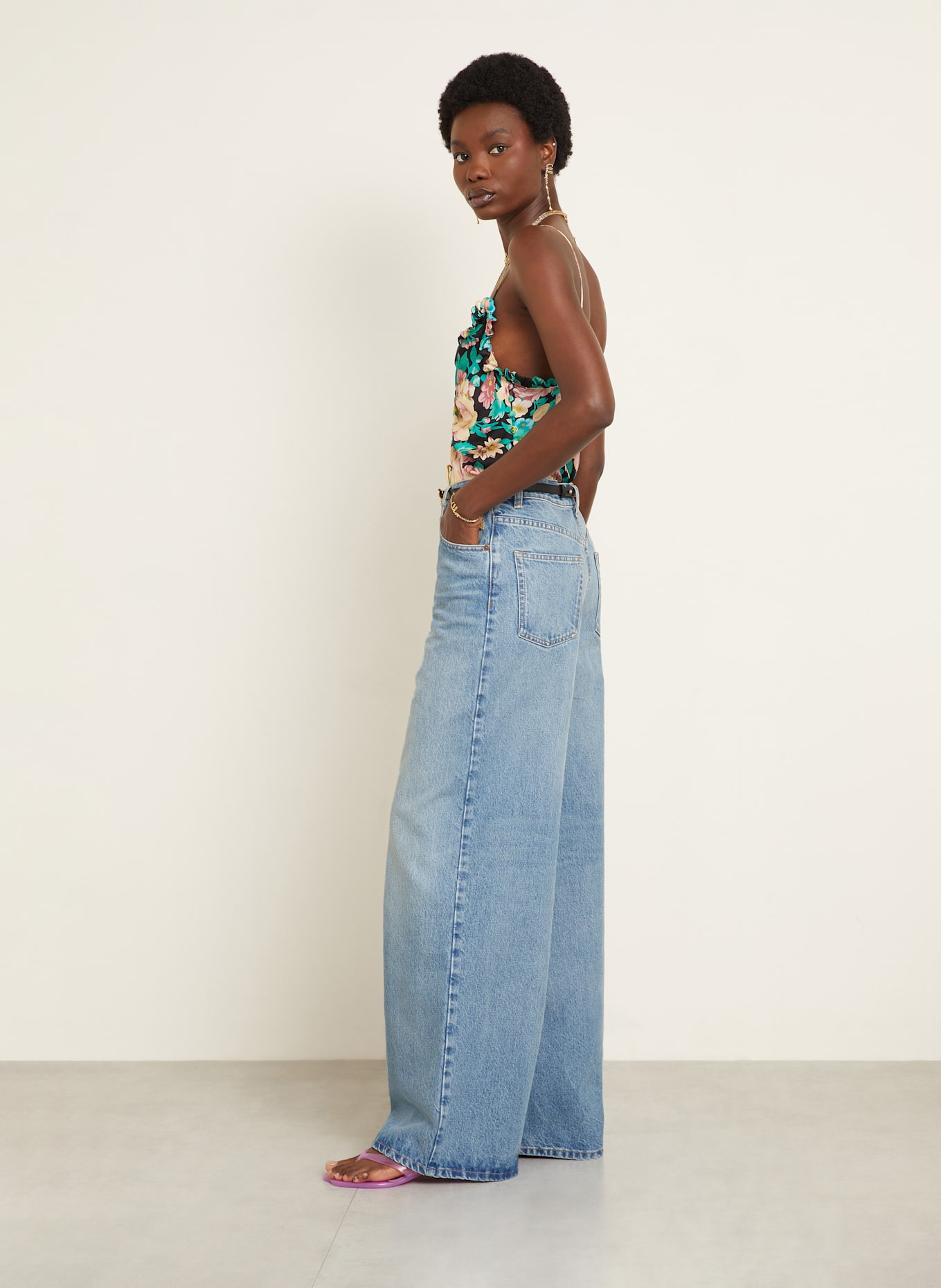 Chloé Flared Jeans: 44N ICED BLUE