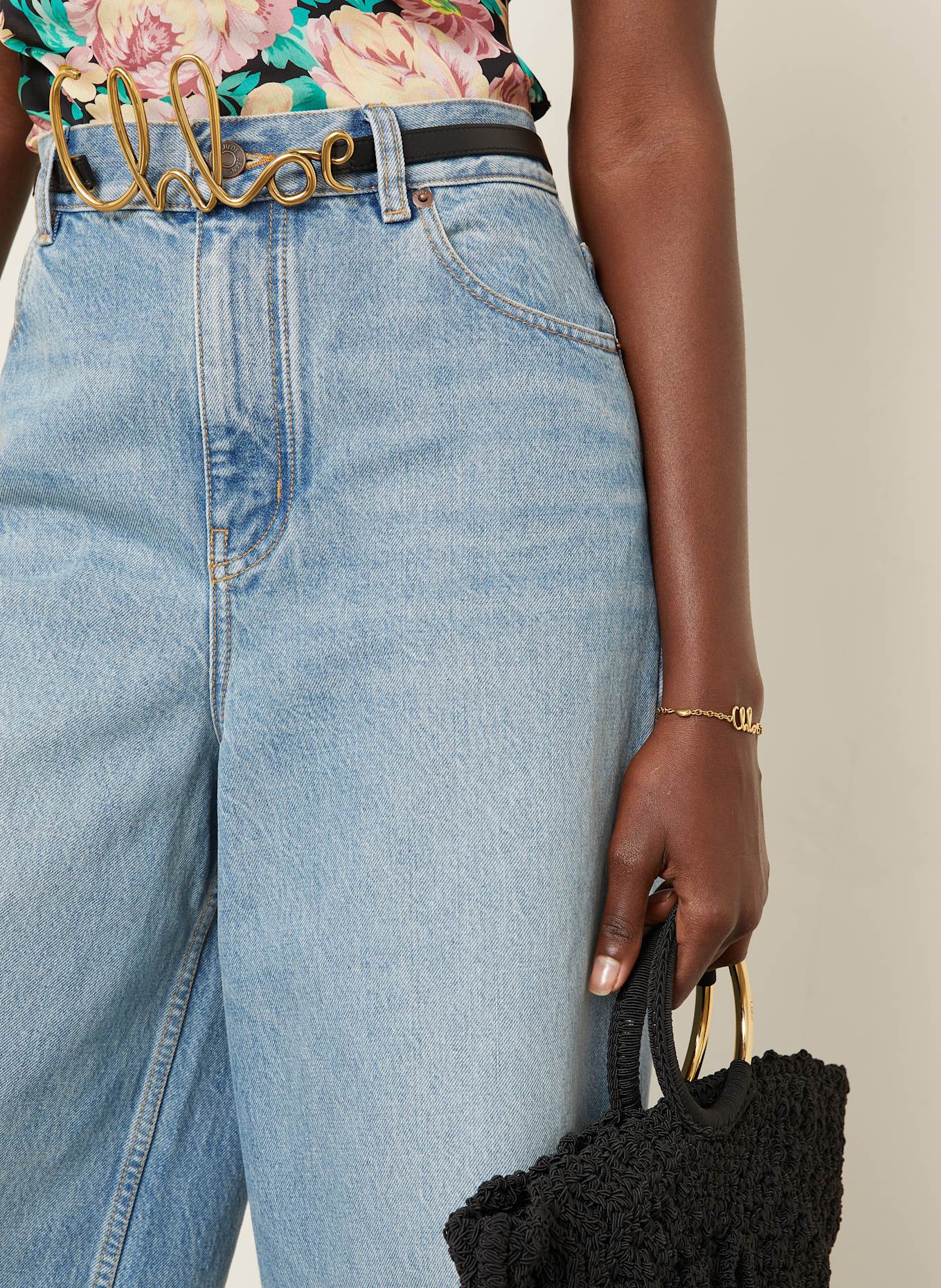 Chloé Flared Jeans: 44N ICED BLUE