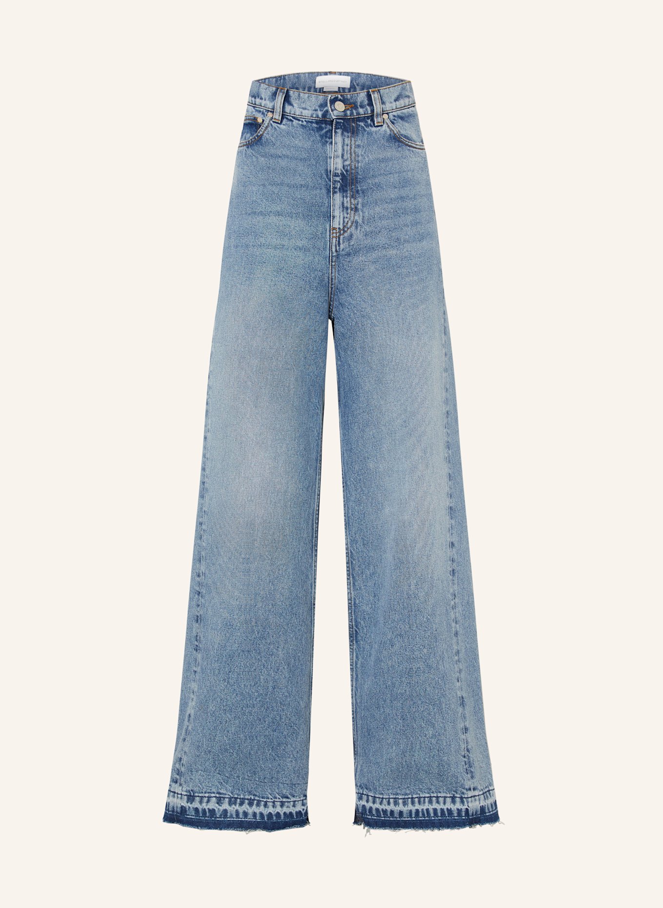 STELLA McCARTNEY Wide Leg Jeans: 4545 TWO TONAL DENIM WASH