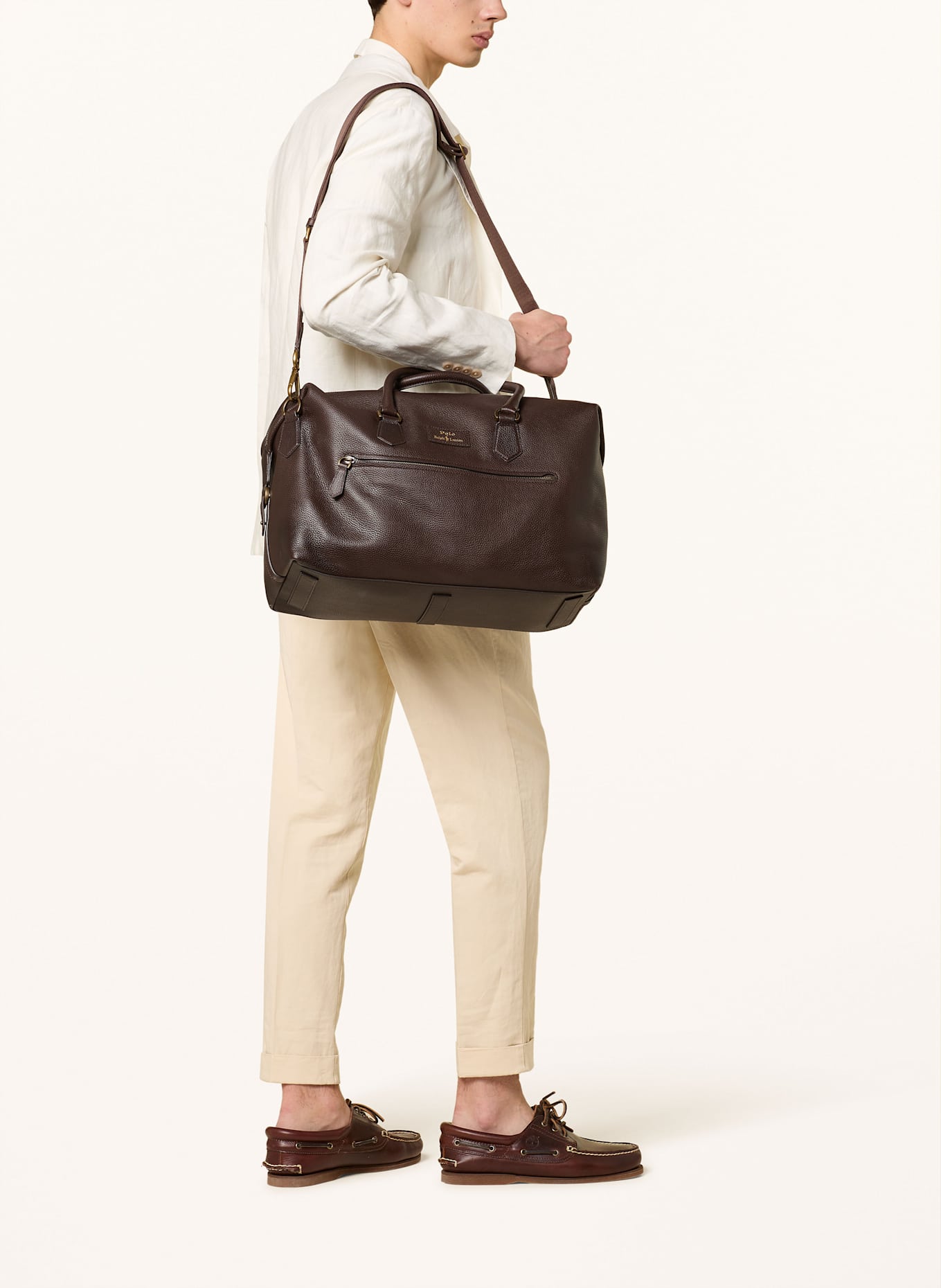 POLO RALPH LAUREN Reisetasche: DUNKELBRAUN