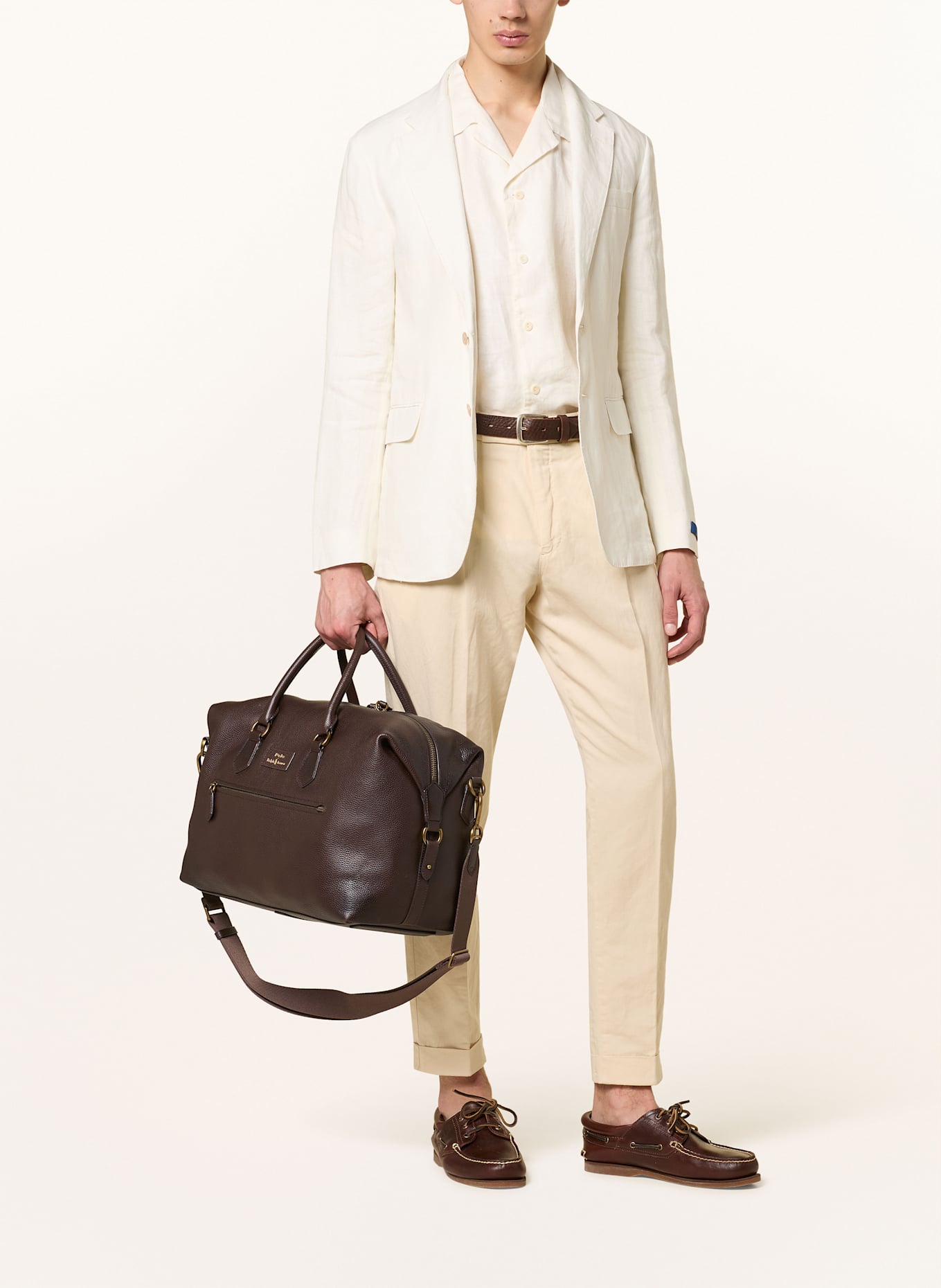 POLO RALPH LAUREN Reisetasche: DUNKELBRAUN