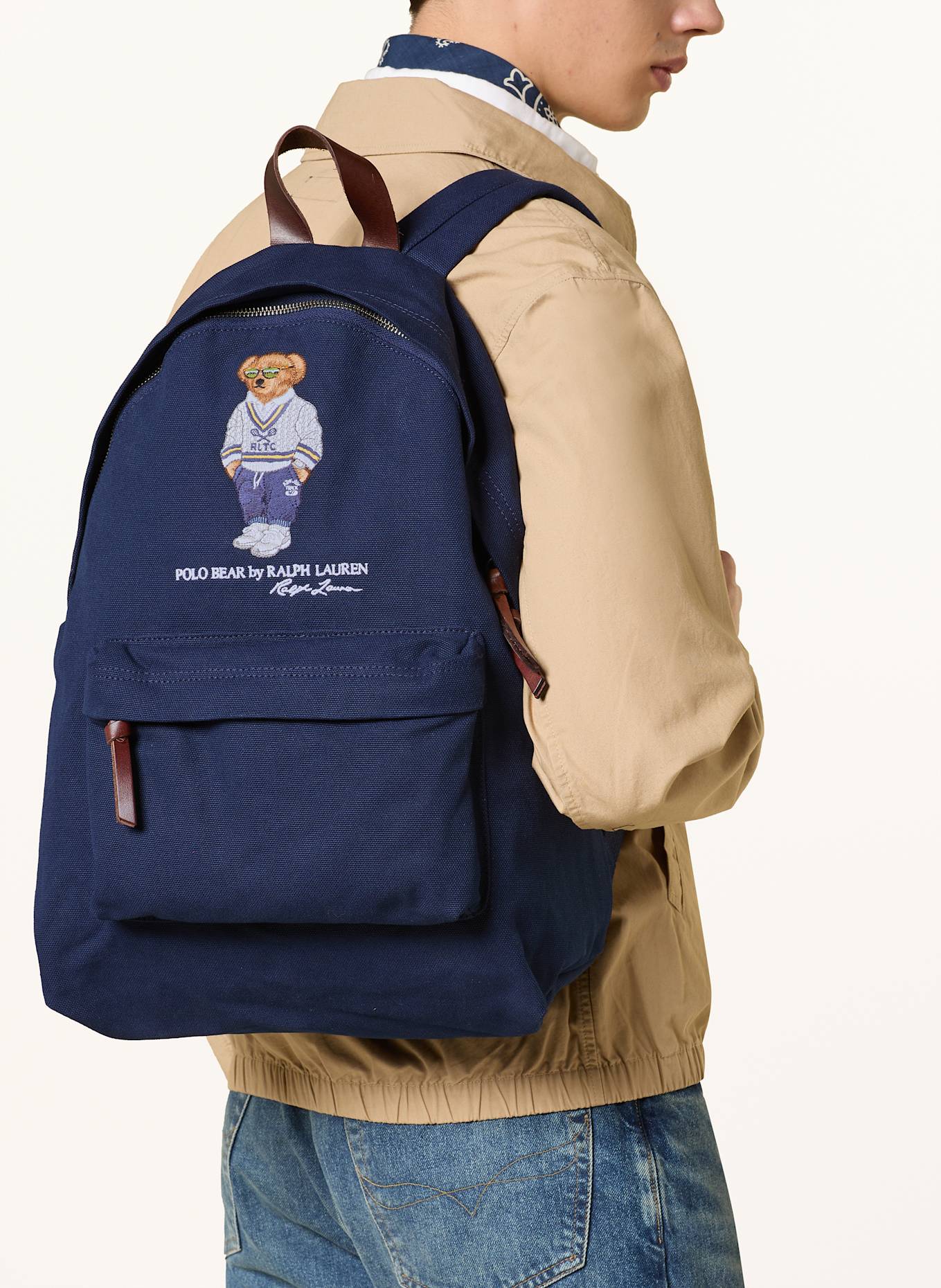 POLO RALPH LAUREN sac à dos en bleu foncé