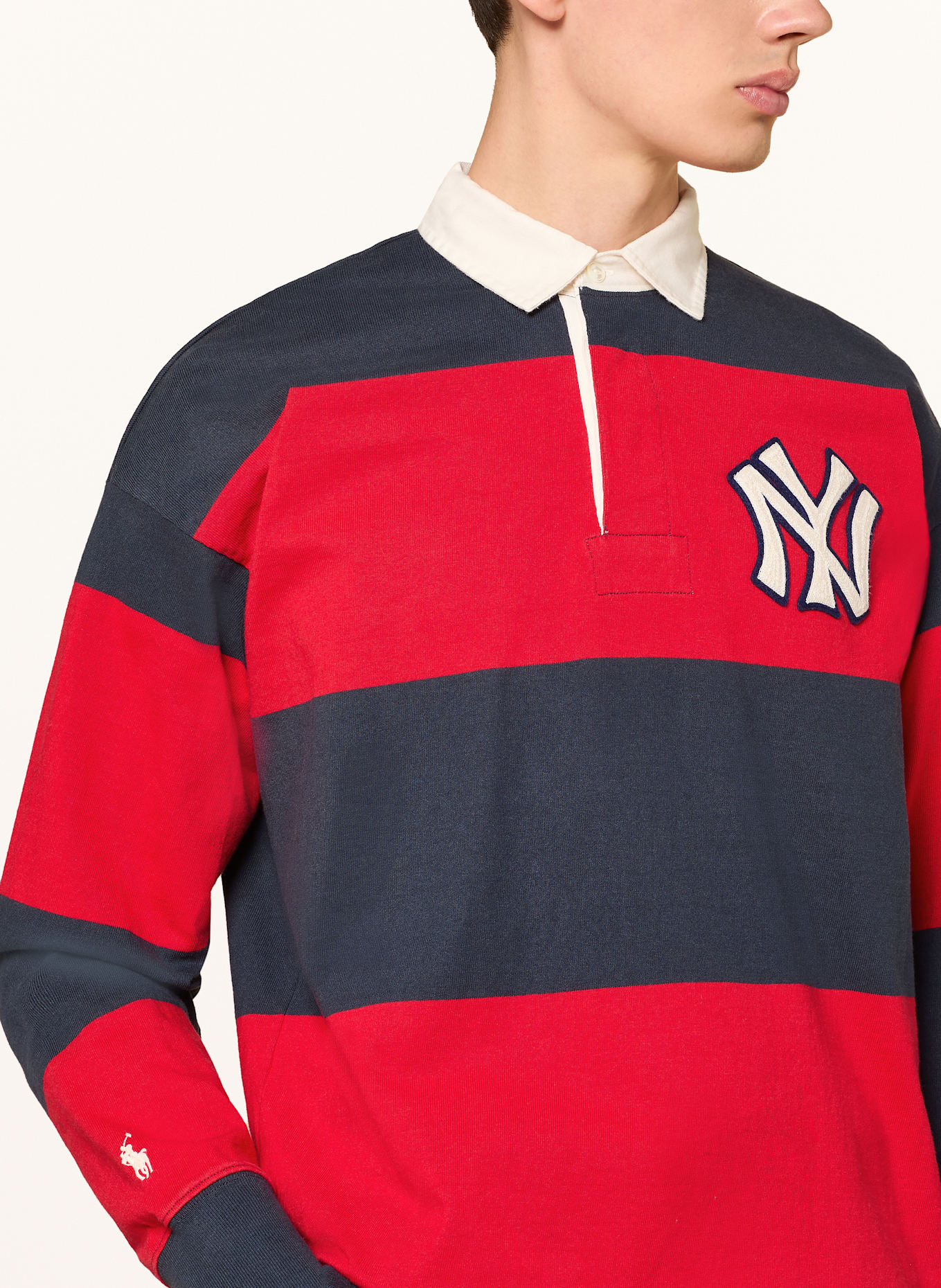 POLO RALPH LAUREN Rugby shirt in blue/ red