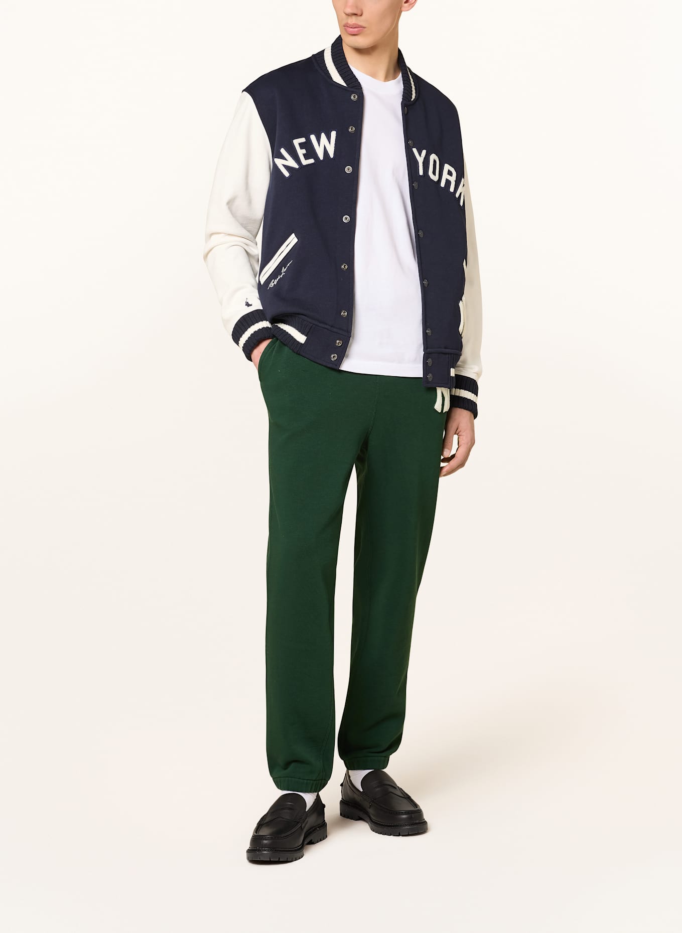 POLO RALPH LAUREN College-Jacke YANKEES: DUNKELBLAU / ECRU