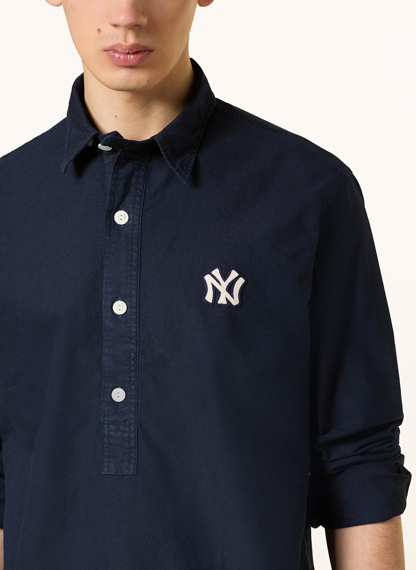 POLO RALPH LAUREN Hemd YANKEES FIELDERPO Comfort Fit: DUNKELBLAU