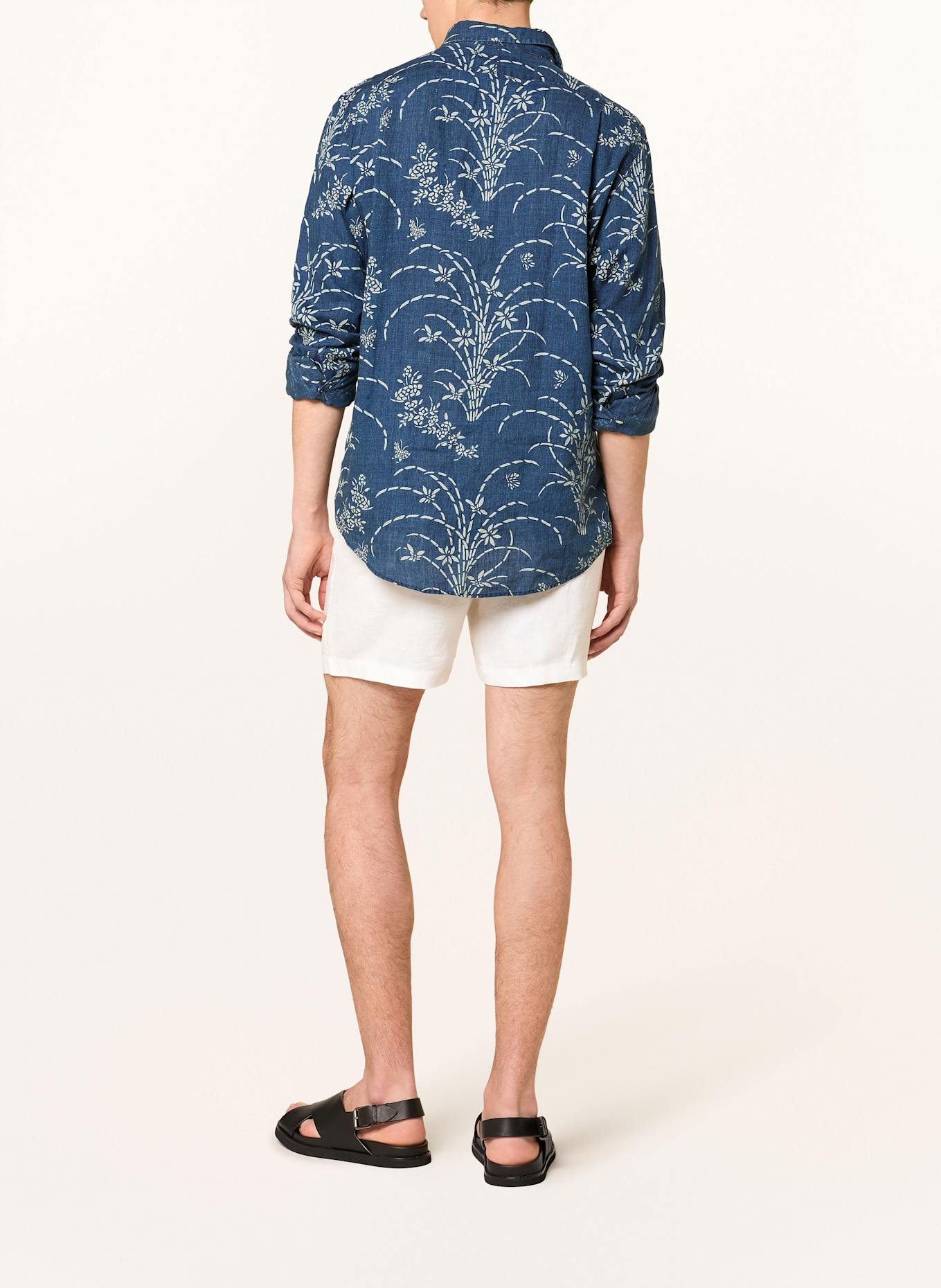 POLO RALPH LAUREN Leinenshorts Classic Fit: WEISS