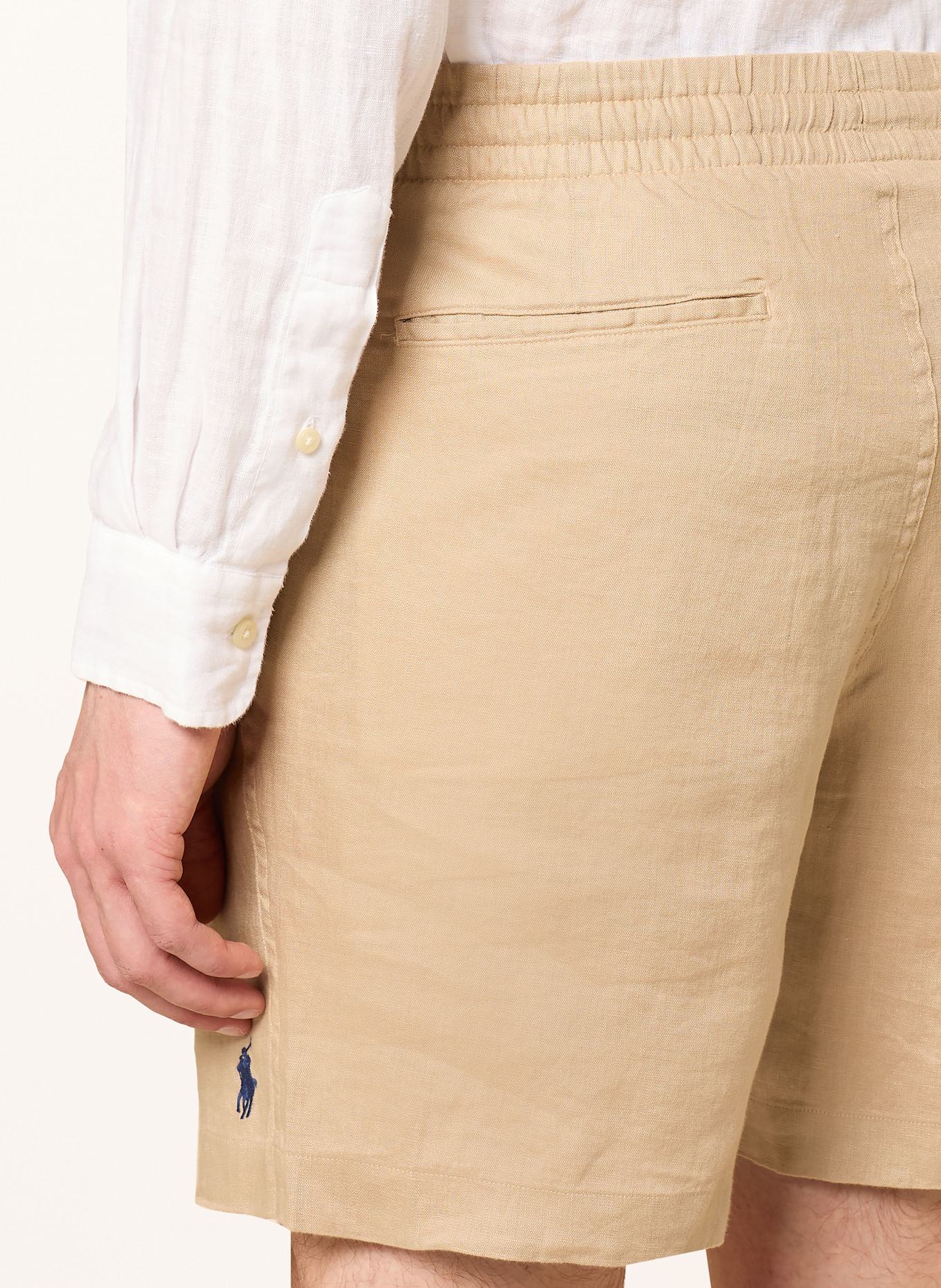 POLO RALPH LAUREN Leinenshorts Classic Fit: BEIGE