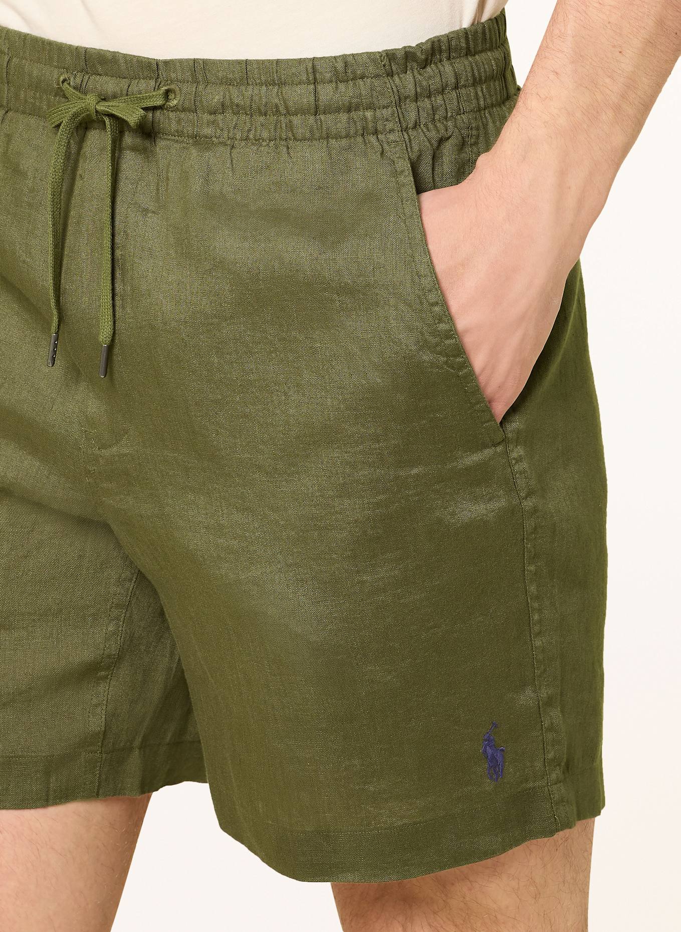 POLO RALPH LAUREN Leinenshorts Classic Fit: KHAKI