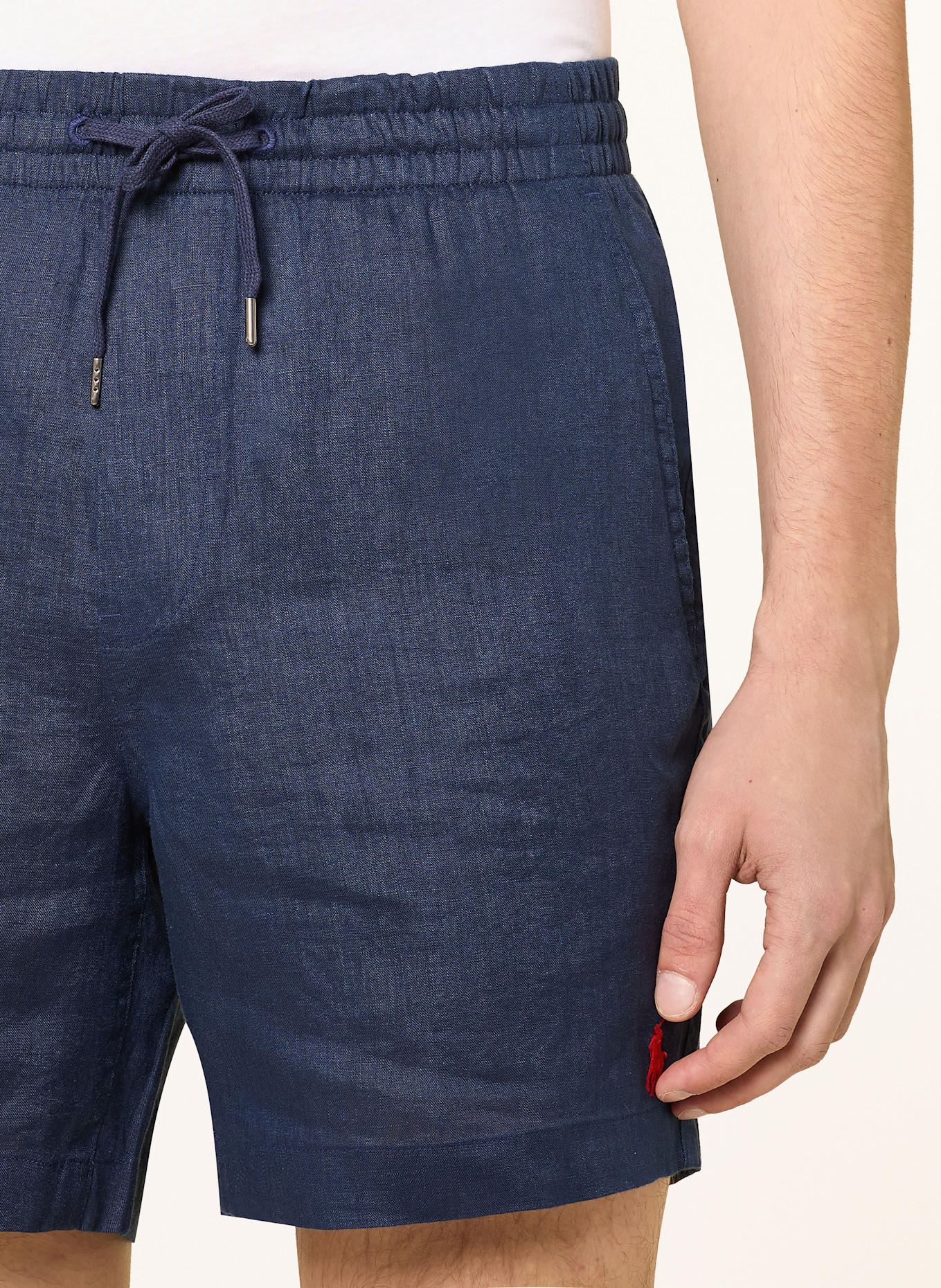 POLO RALPH LAUREN Leinenshorts Classic Fit: DUNKELBLAU