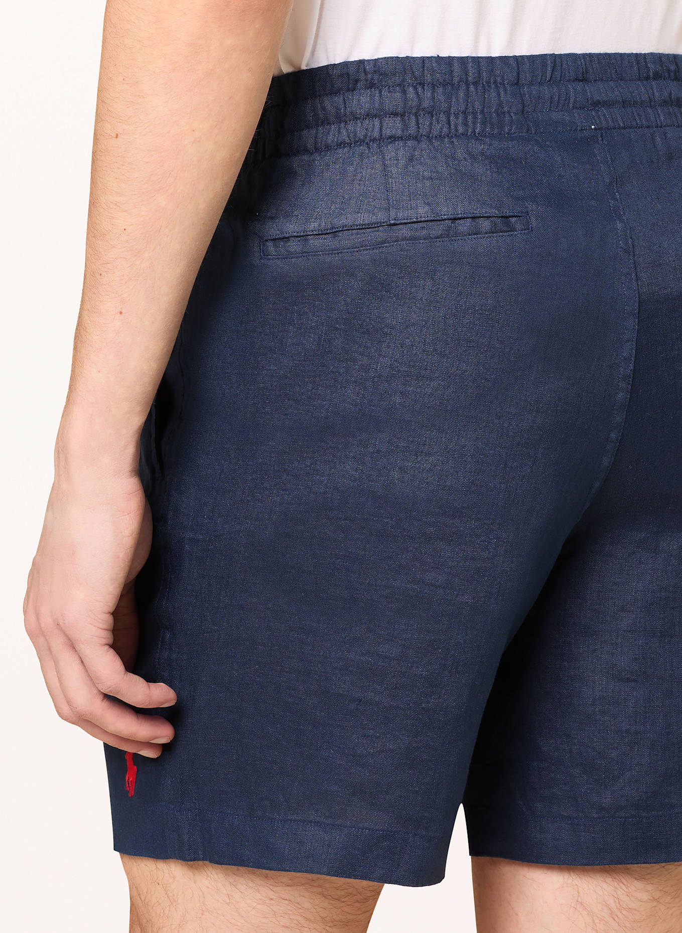 POLO RALPH LAUREN Leinenshorts Classic Fit: DUNKELBLAU