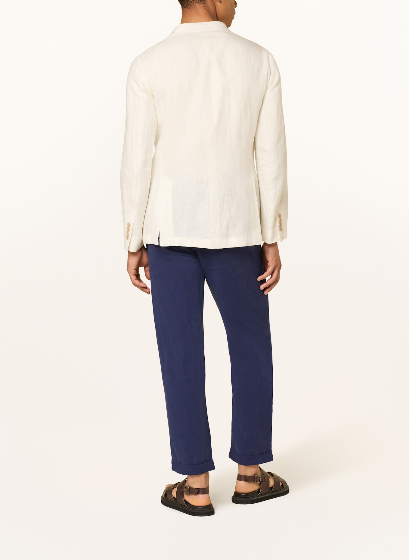 POLO RALPH LAUREN Leinenhose im Jogging-Stil Slim Tapered Fit: DUNKELBLAU