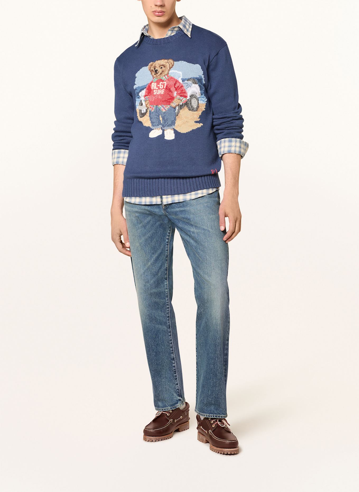 POLO RALPH LAUREN Pullover: DUNKELBLAU