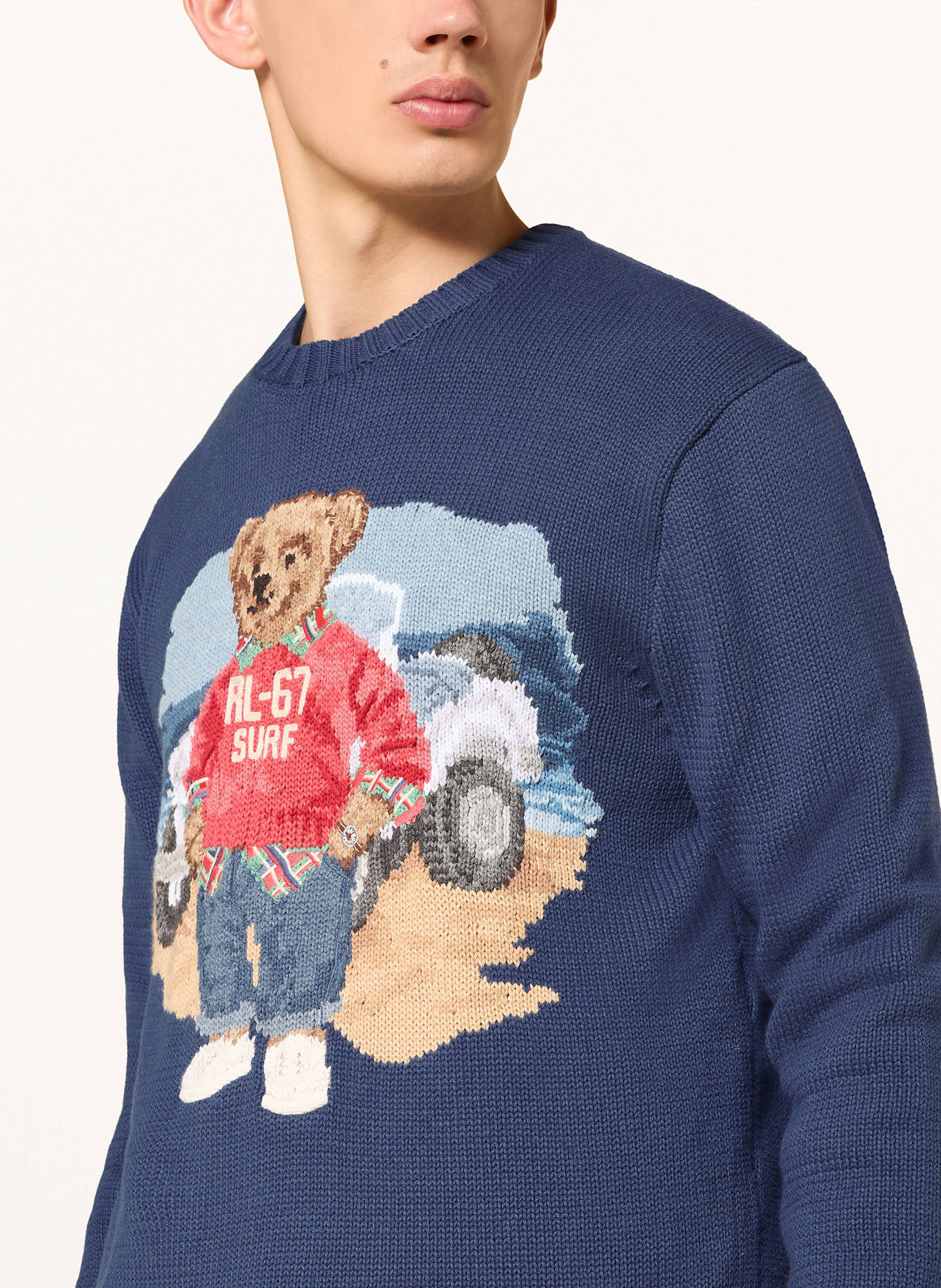 POLO RALPH LAUREN Pullover: DUNKELBLAU