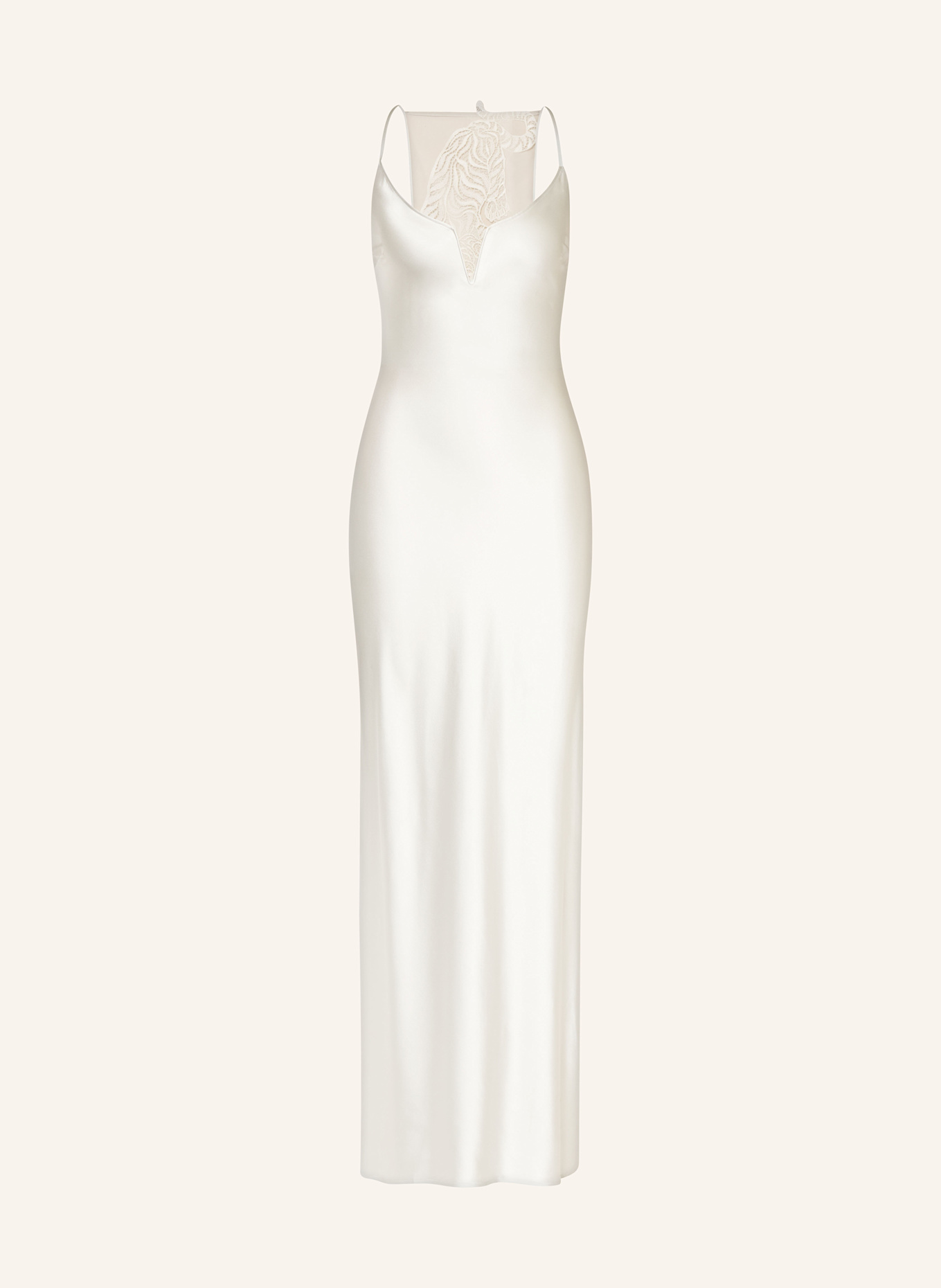 LIVY Negligé CASPIAN aus Satin: WEISS