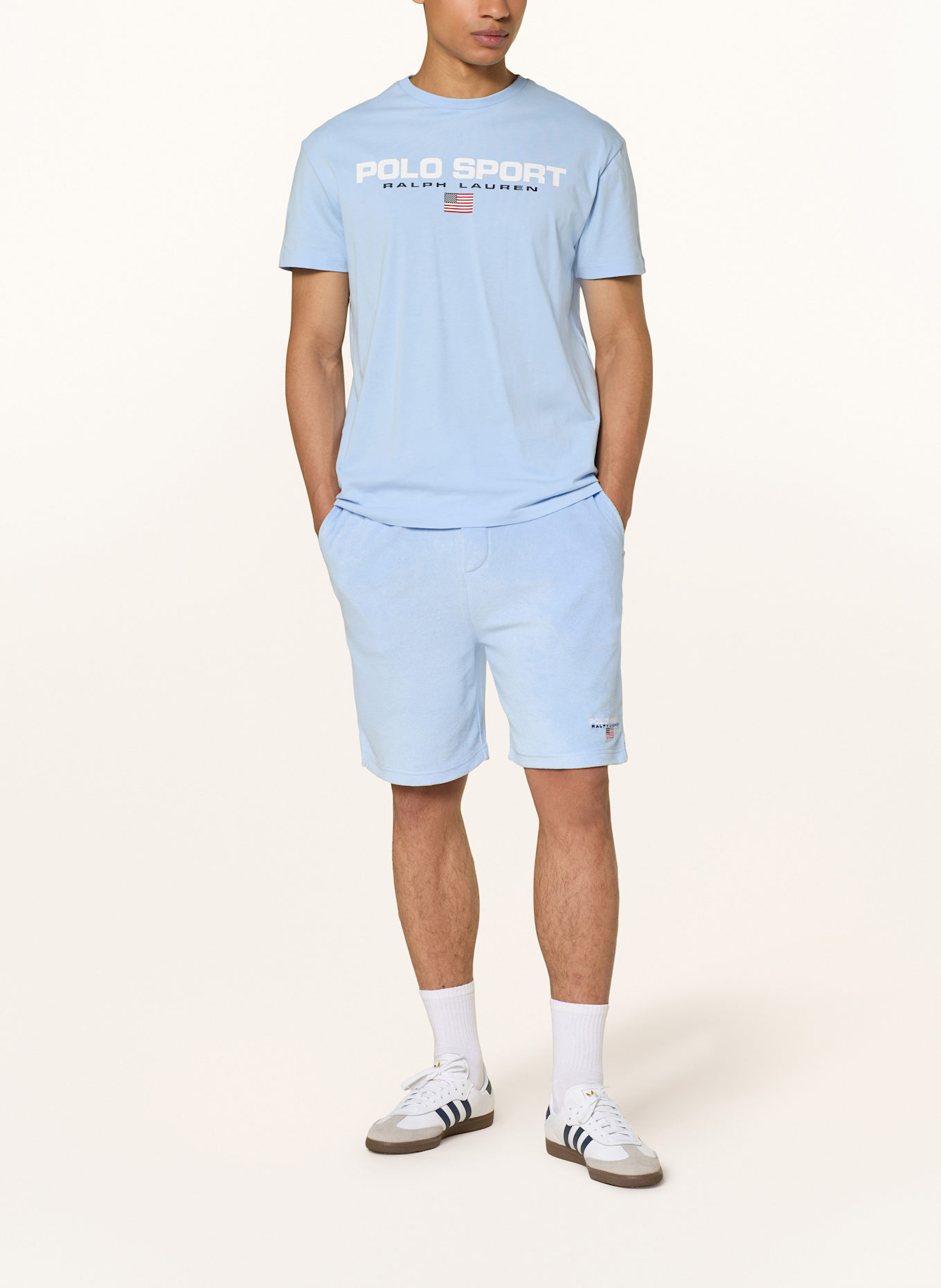 POLO SPORT Frotteeshorts: HELLBLAU