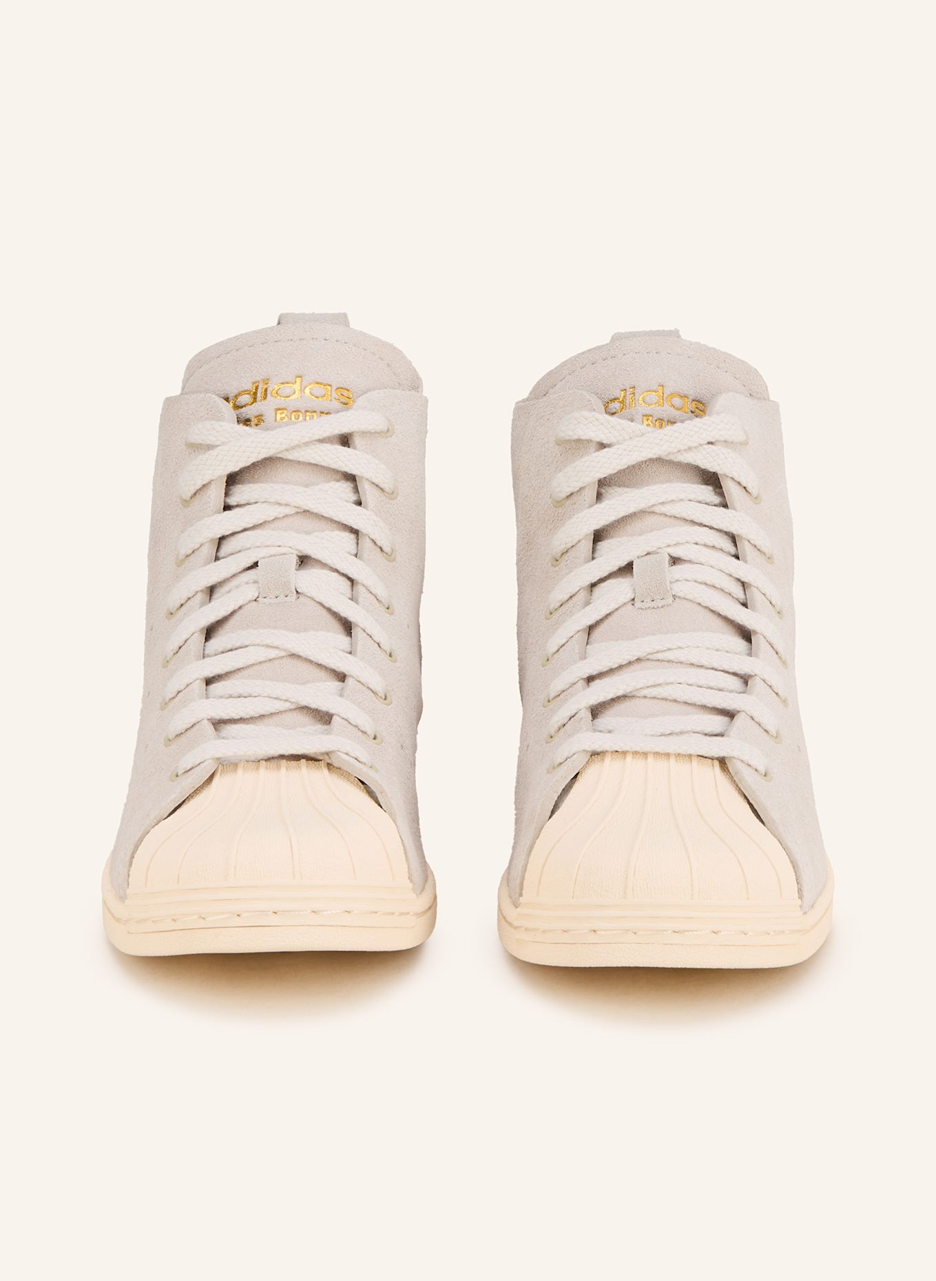 adidas Originals Wysokie sneakersy WB SUPERSTAR: JASNOCZARY/ ECRU