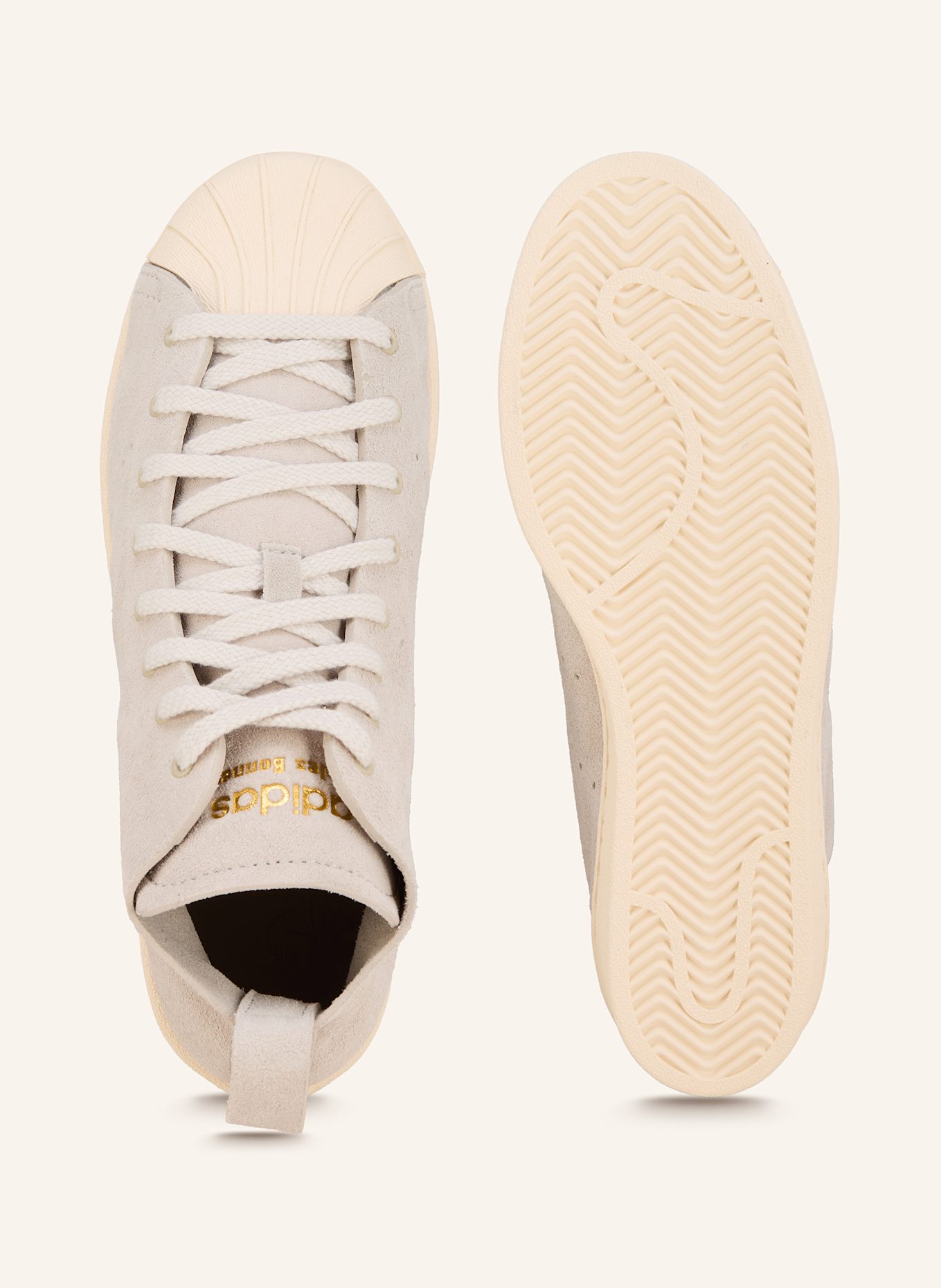 adidas Originals Wysokie sneakersy WB SUPERSTAR: JASNOCZARY/ ECRU