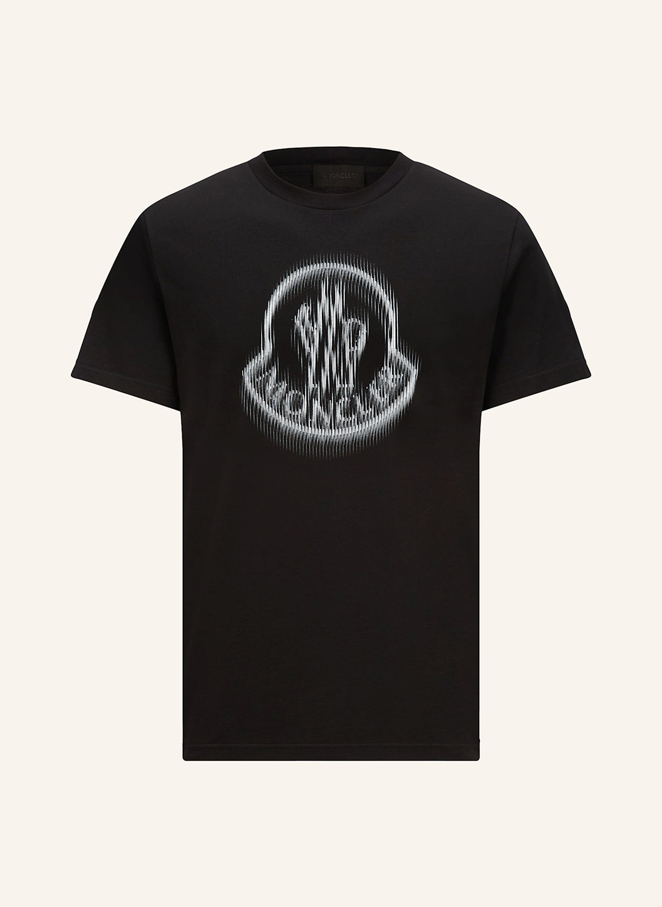 MONCLER T-Shirt: SCHWARZ/ HELLGRAU