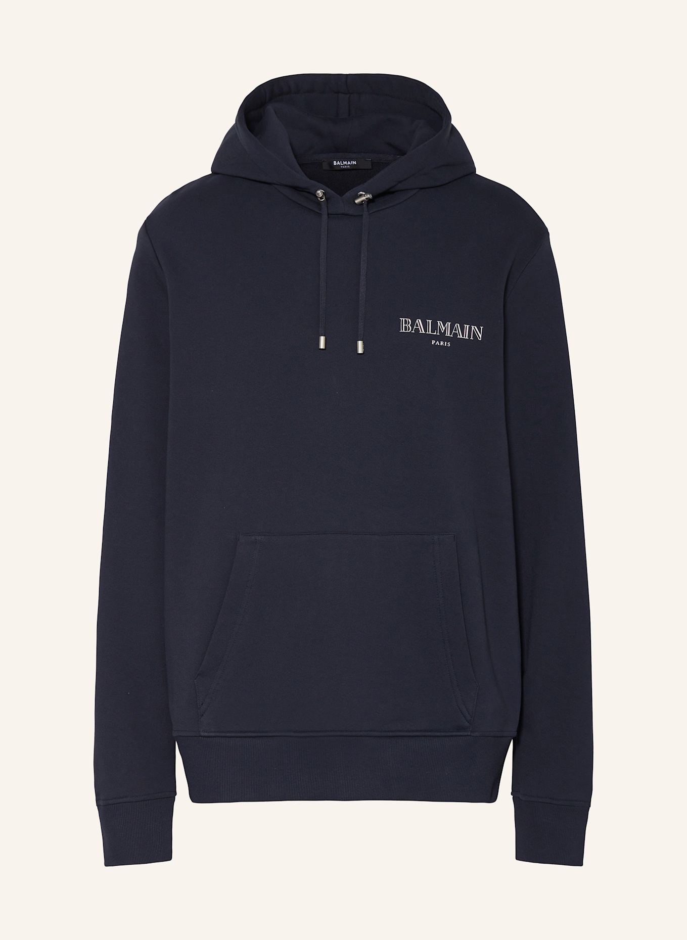 Crew Neck Navy Balmain Pulli Embroidered Balmain Letter Hoodie