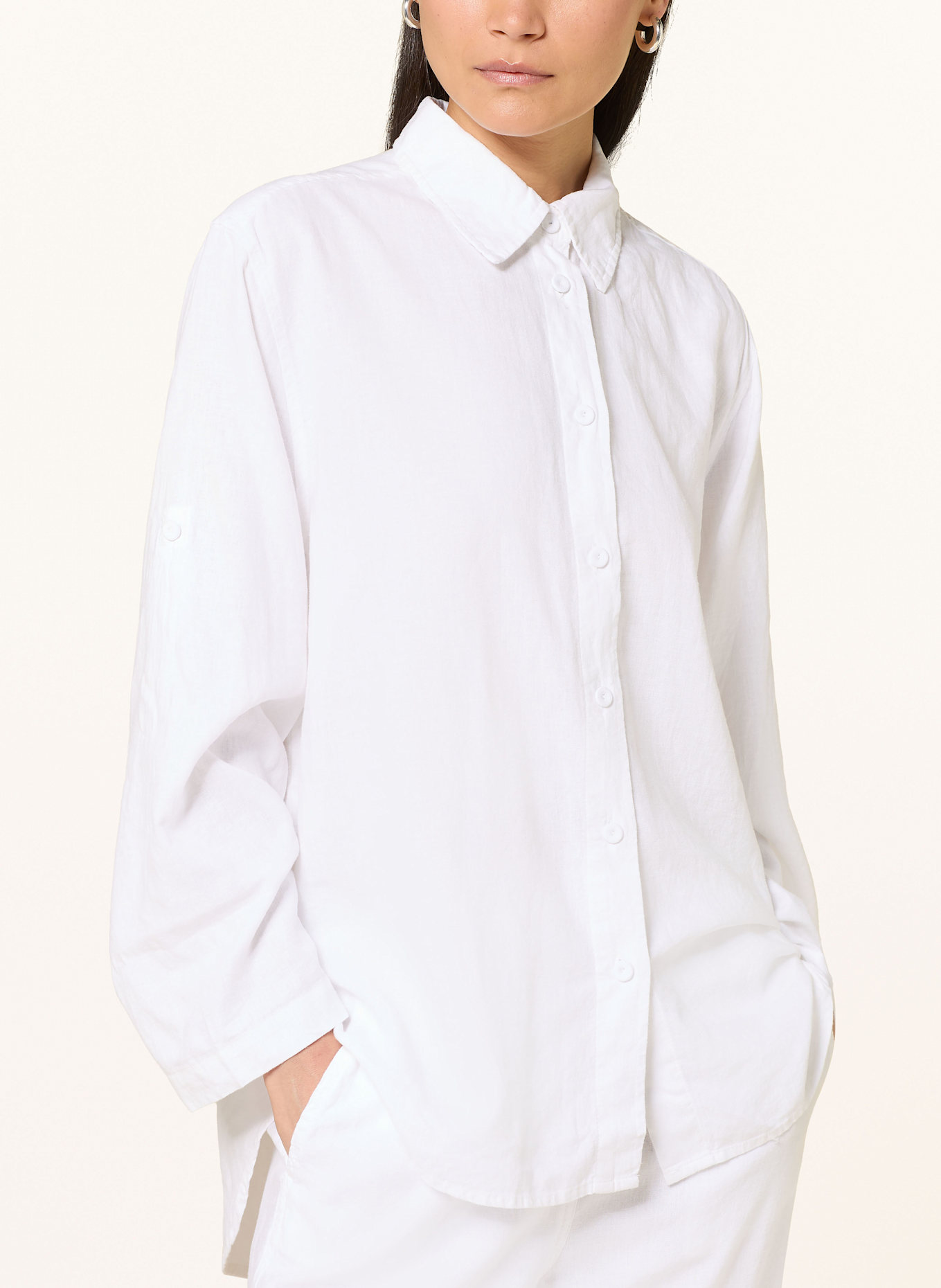 InWear Koszula RIMONEIW z dodatkiem lnu: BIAŁY