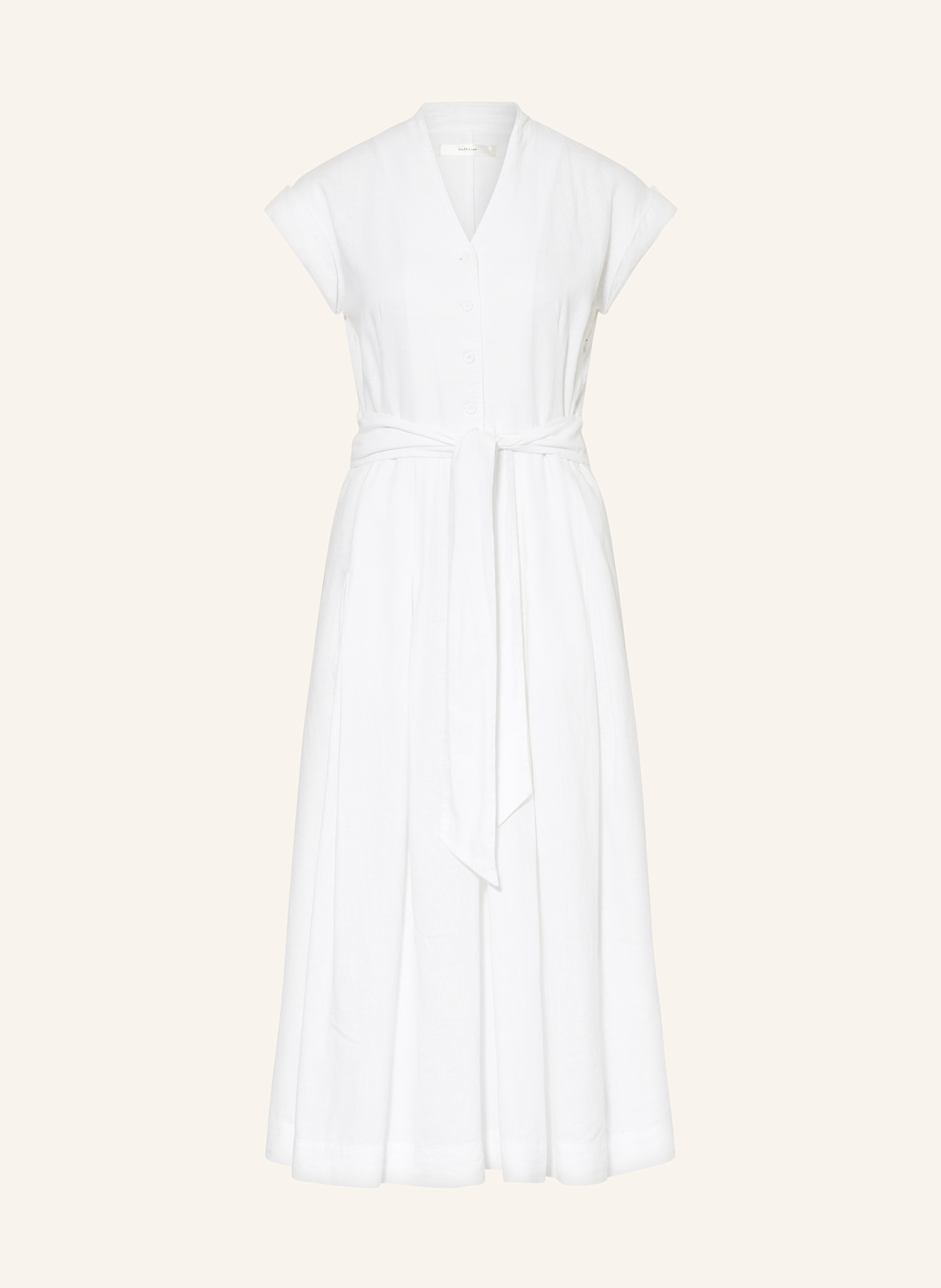 InWear Kleid RIMONEIW mit Leinen: WEISS