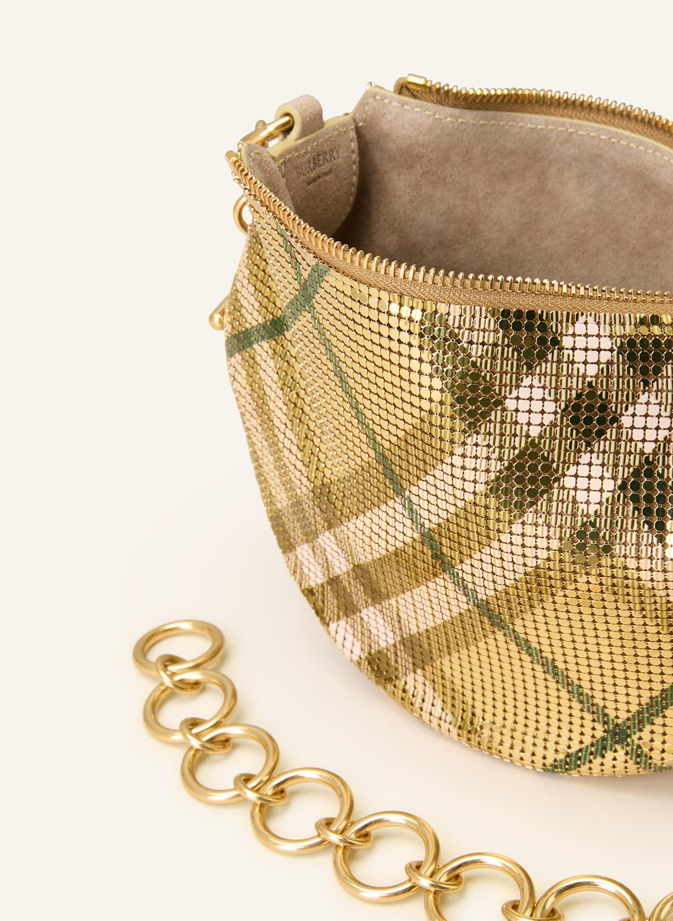 BURBERRY Handtasche CHAINMAIL EVE: GOLD / GRÜN / NUDE