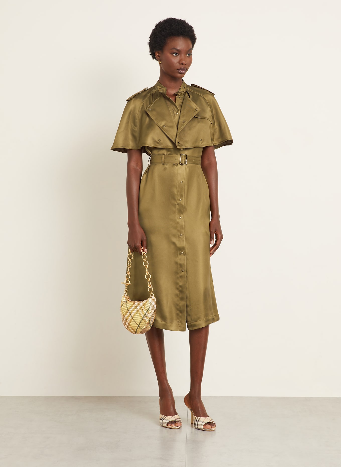 BURBERRY Handtasche CHAINMAIL EVE: GOLD / GRÜN / NUDE