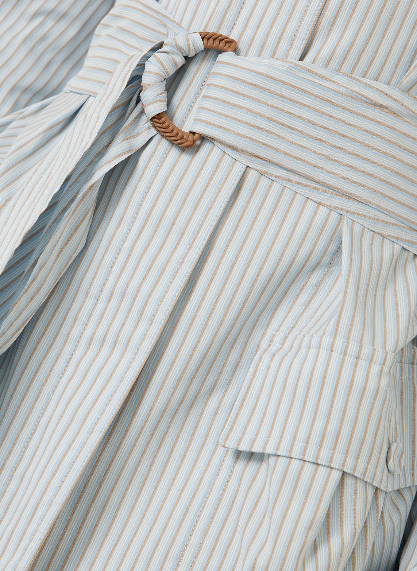 FENDI Overjacket: HELLBLAU / WEISS / BEIGE