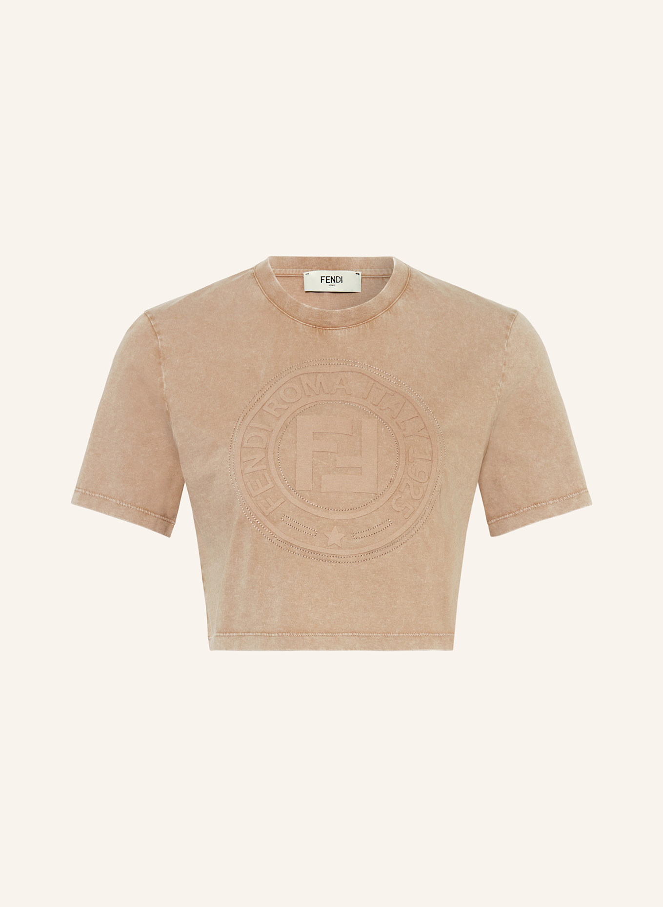 FENDI Cropped-Shirt: BEIGE