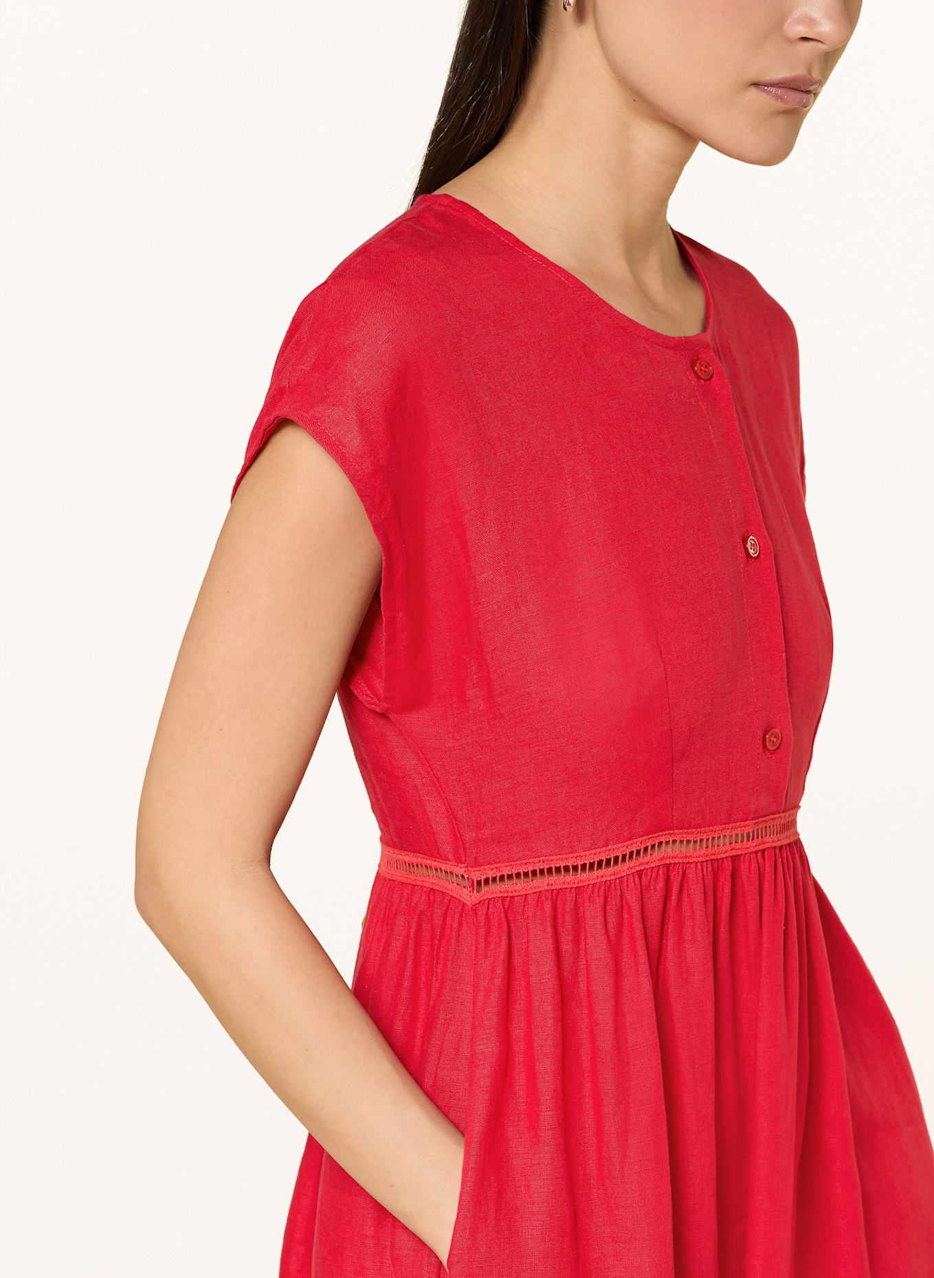 lilienfels Leinenkleid: ROT