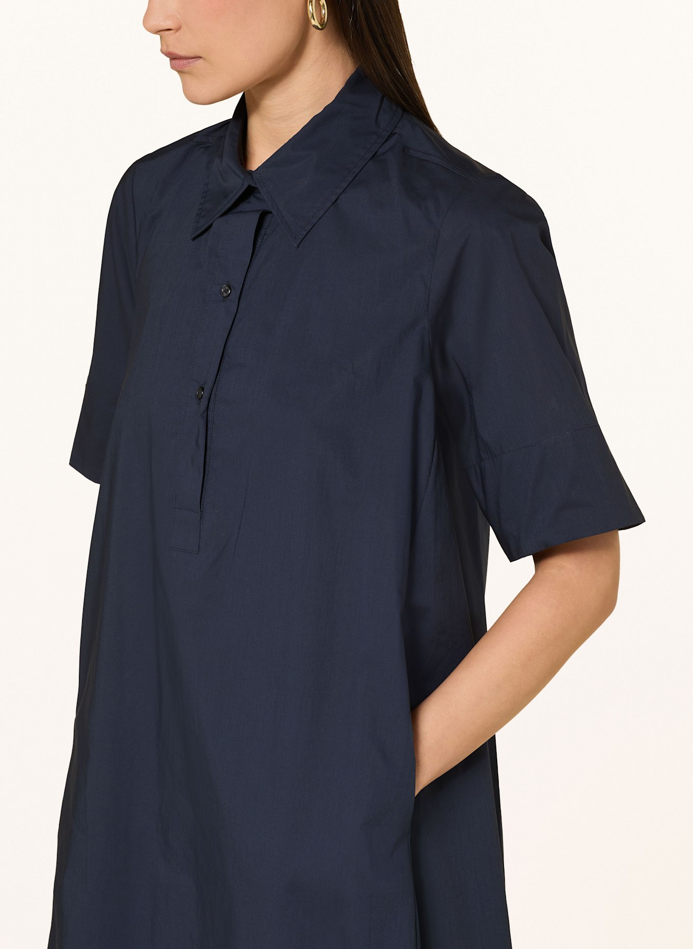 lilienfels Hemdblusenkleid: DUNKELBLAU