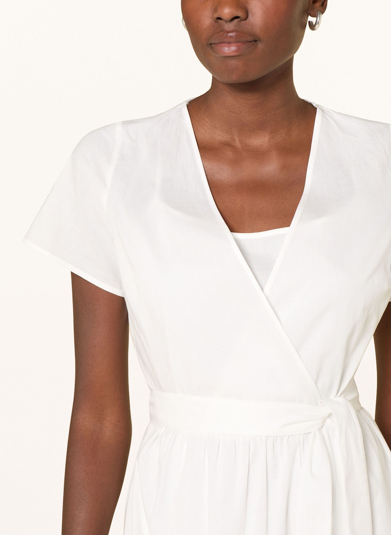 HUGO Kleid KILISA mit Rüschen: WEISS