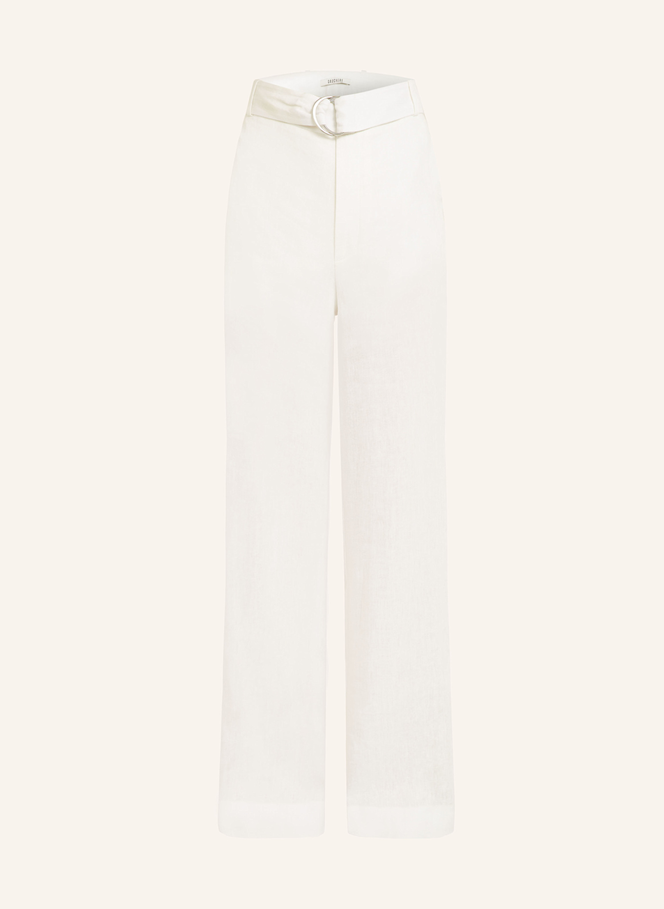 GAUCHERE Marlenehose aus Leinen: WEISS
