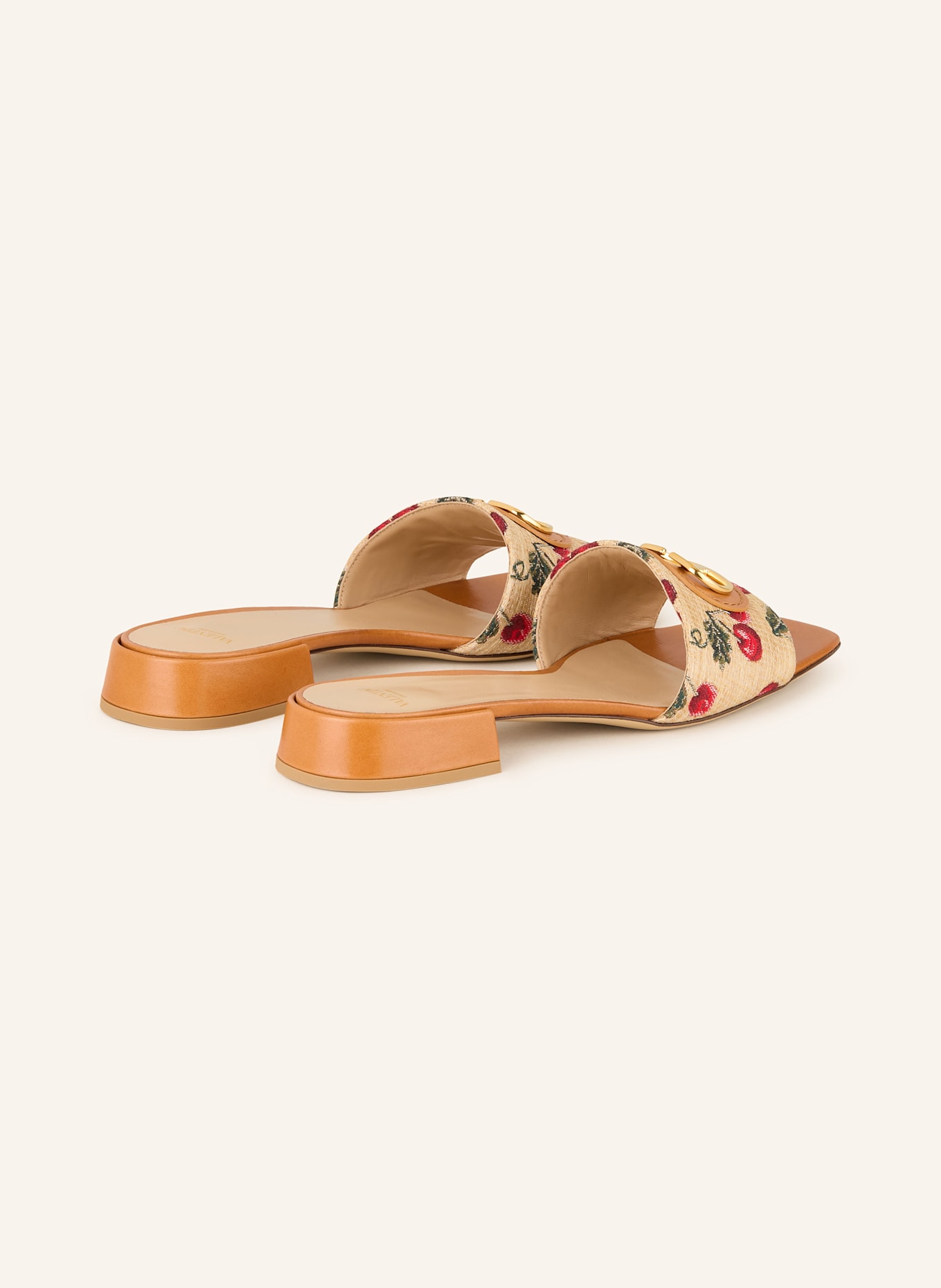 VALENTINO GARAVANI Pantoletten VLOGO SIGNATURE: COGNAC/ BEIGE