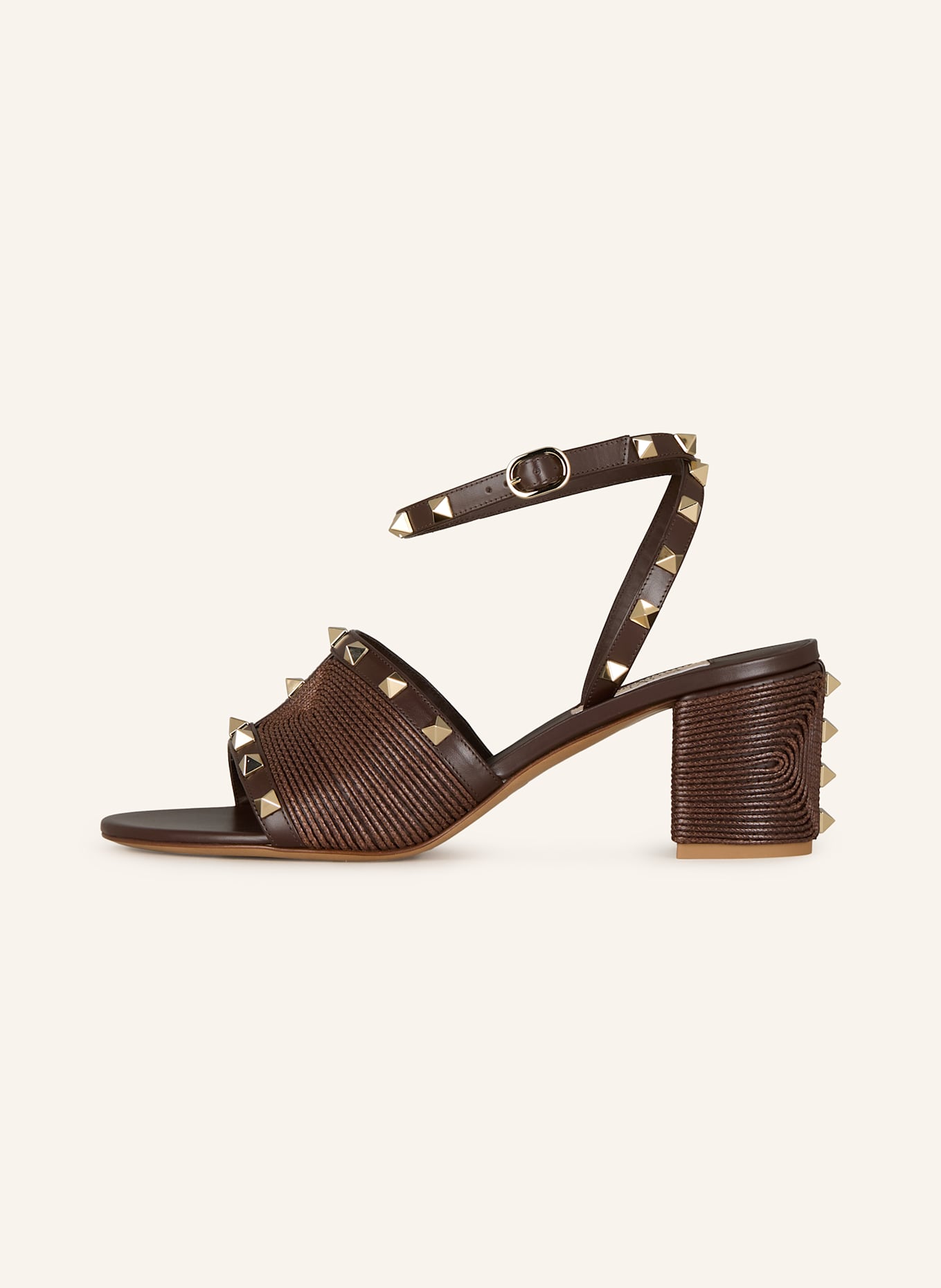 VALENTINO GARAVANI Sandaletten ROCKSTUD: DUNKELBRAUN