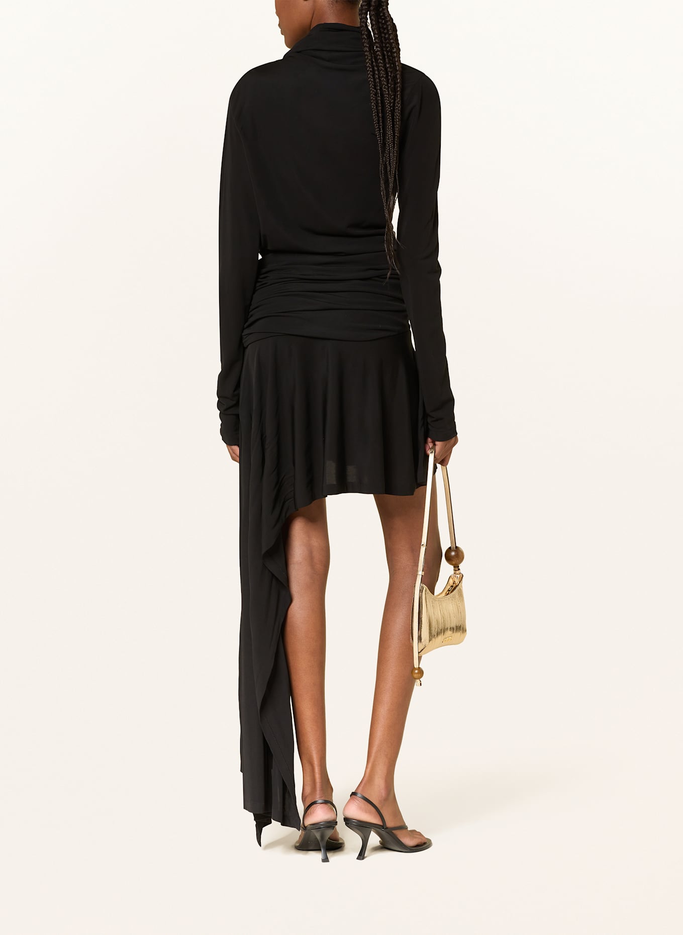 CHRISTOPHER ESBER Cocktailkleid aus Jersey: SCHWARZ